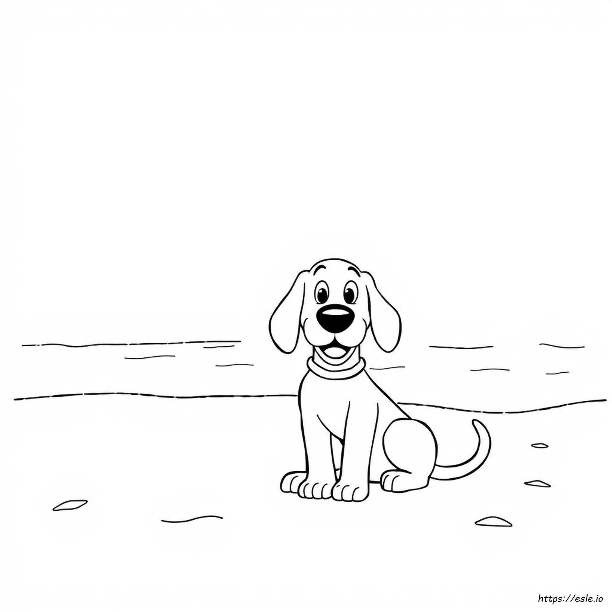Coloriage Clifford Le Grand Chien Rouge Gratuit À Imprimer