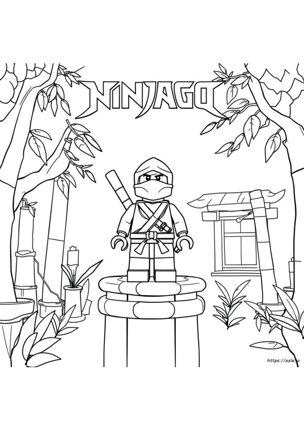 Lego Ninjago Coloring Pages Zane