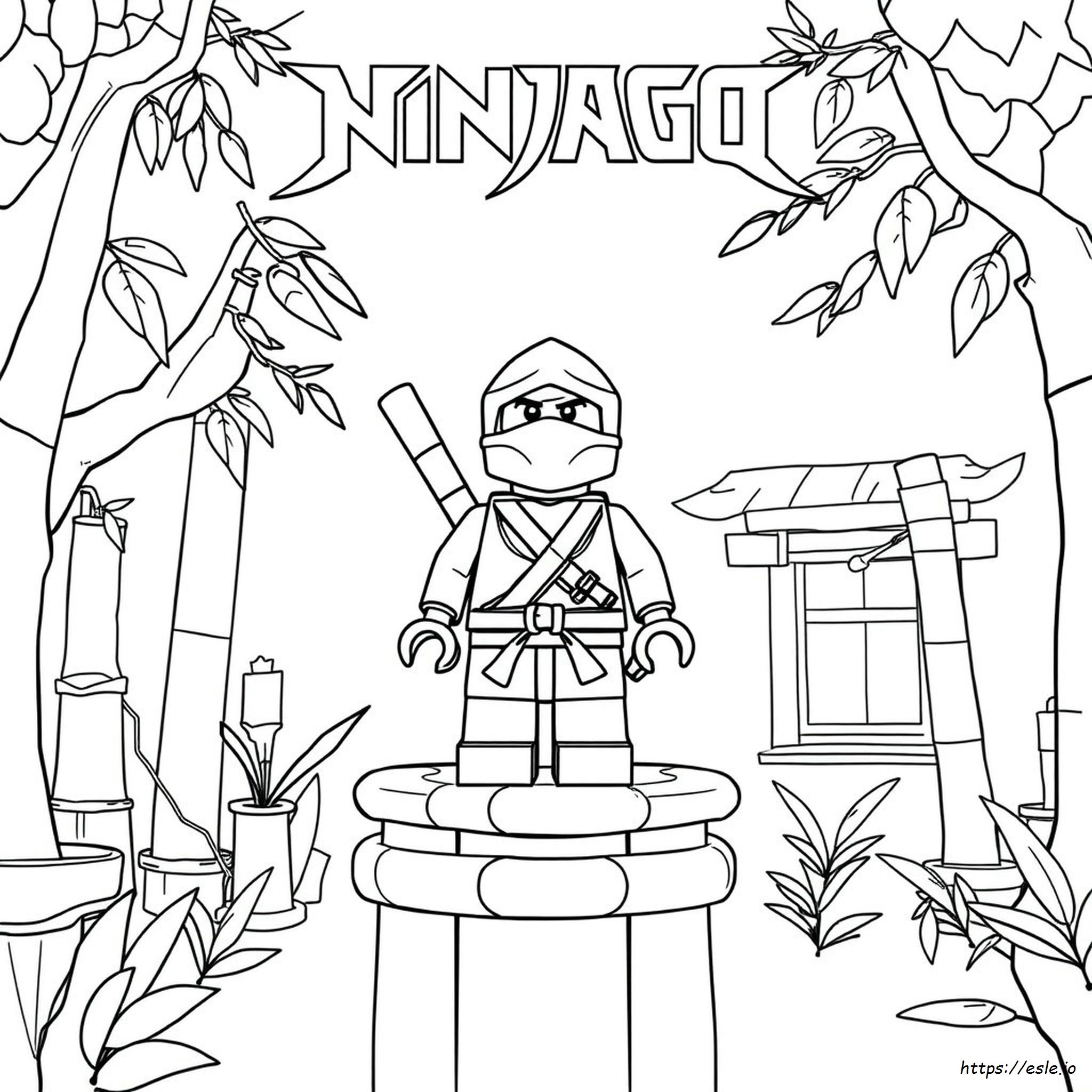 Lego Ninjago Coloring Page Zane - Free Printable PDF