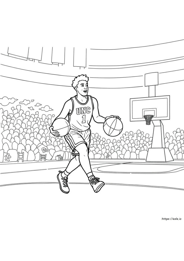Unc Basketball Ausmalbilder