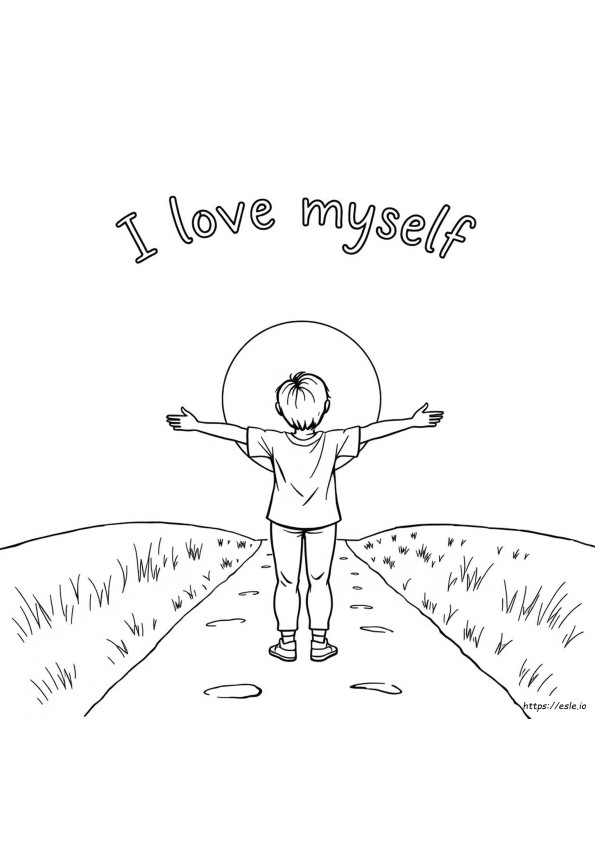 Love Yourself Coloring Pages