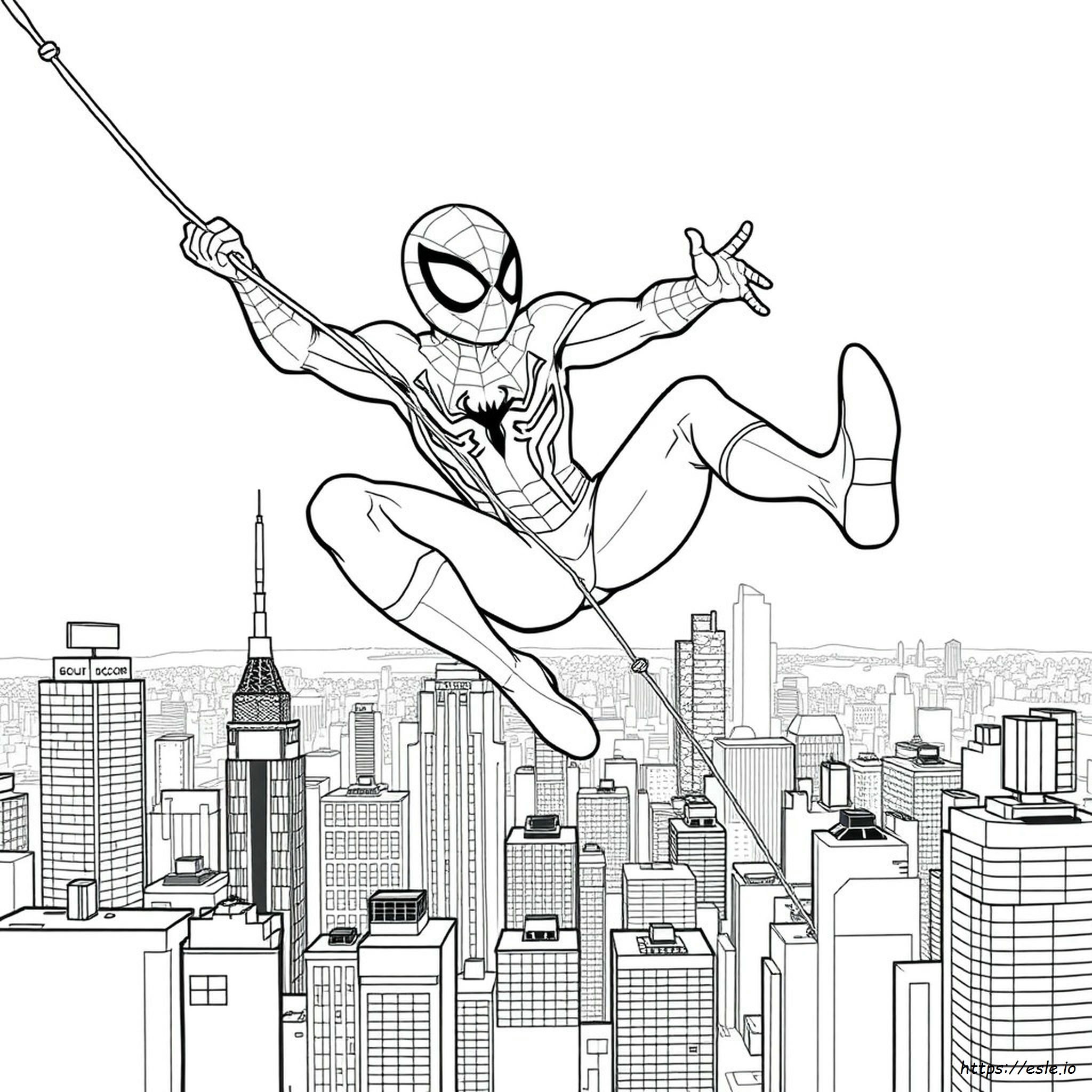 Spiderman Miles Morales Coloring Page - Free Printable PDF