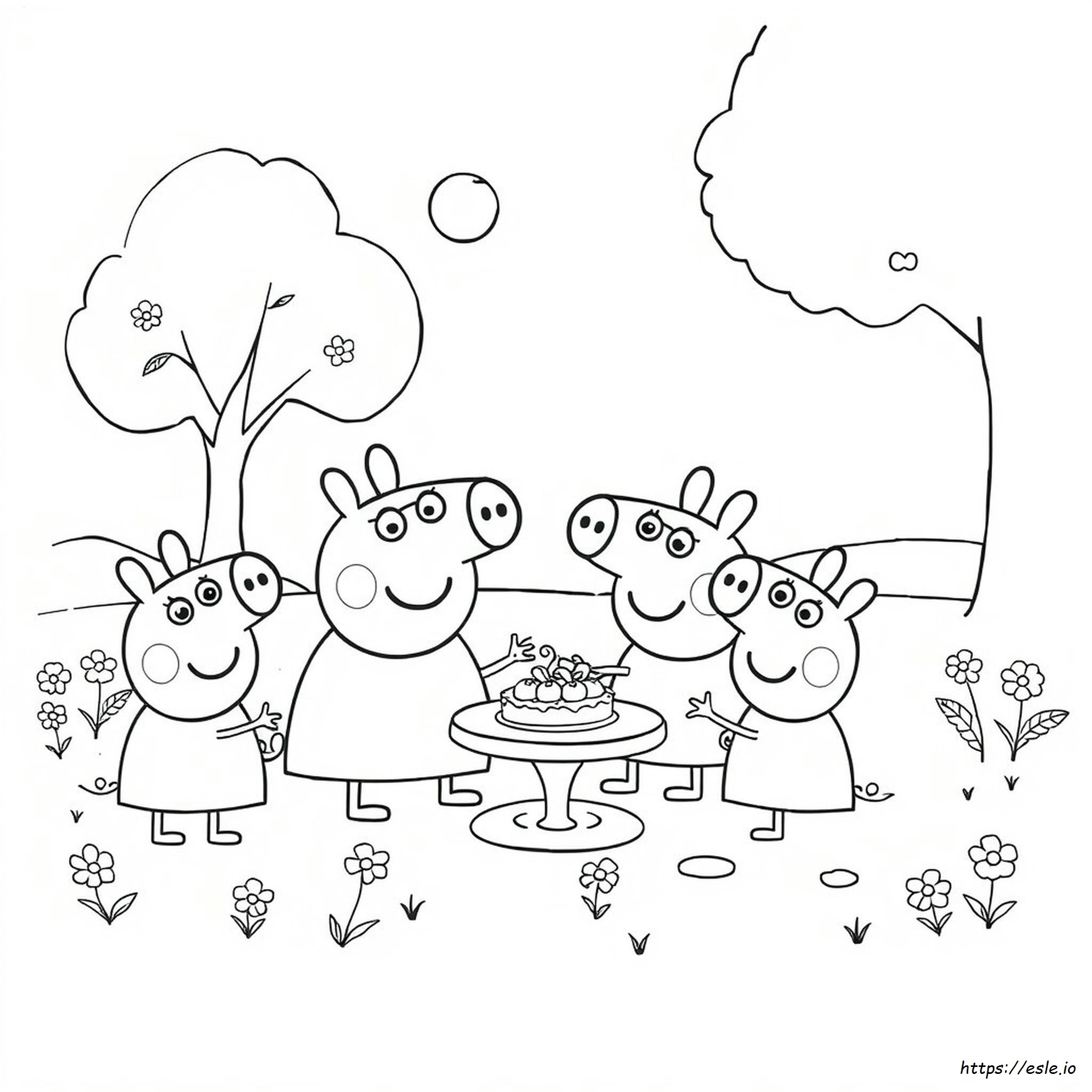 Peppa Pig, P%C3%A1gina Para Colorear Gratis
