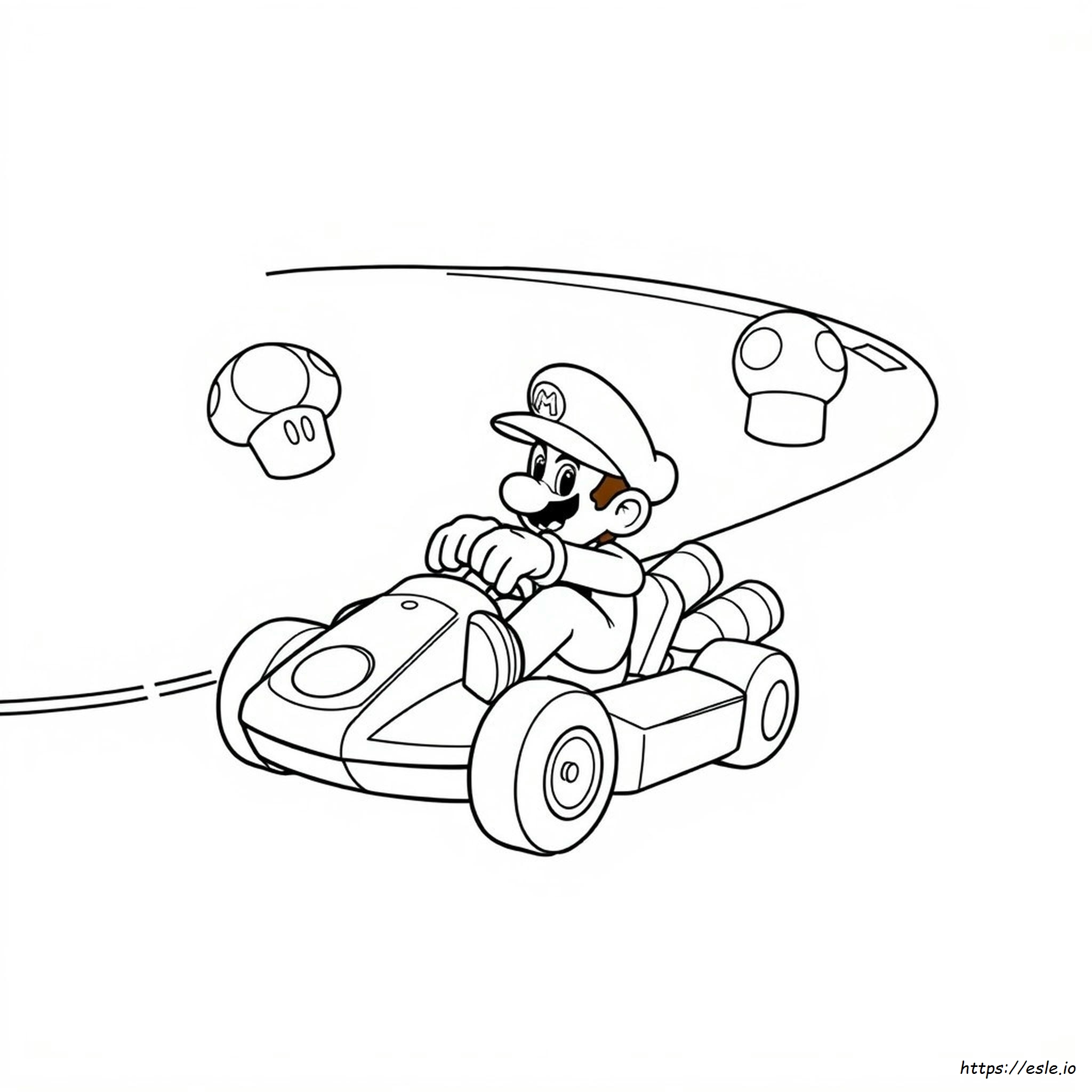 Dibujos De Mario Kart 8 Para Colorear