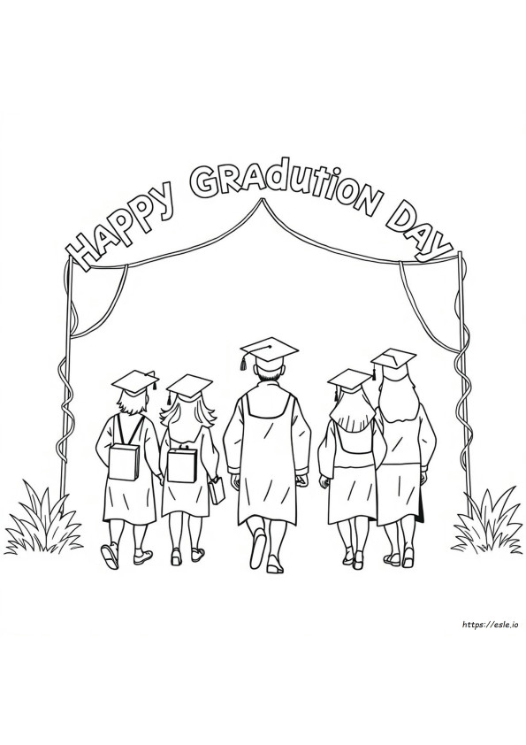 Happy Graduation Day Coloring Pages