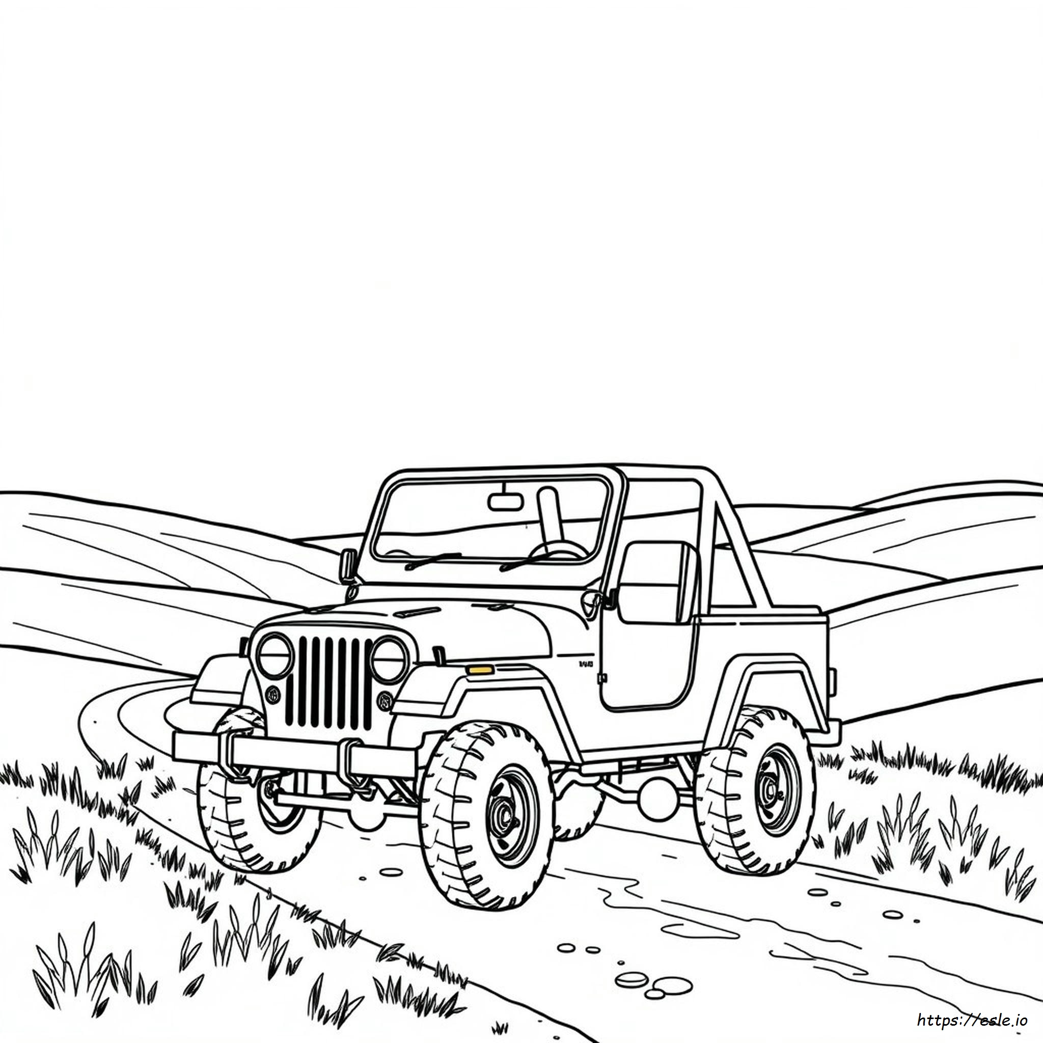 Jeep Colouring Images - Free Printable Coloring Page