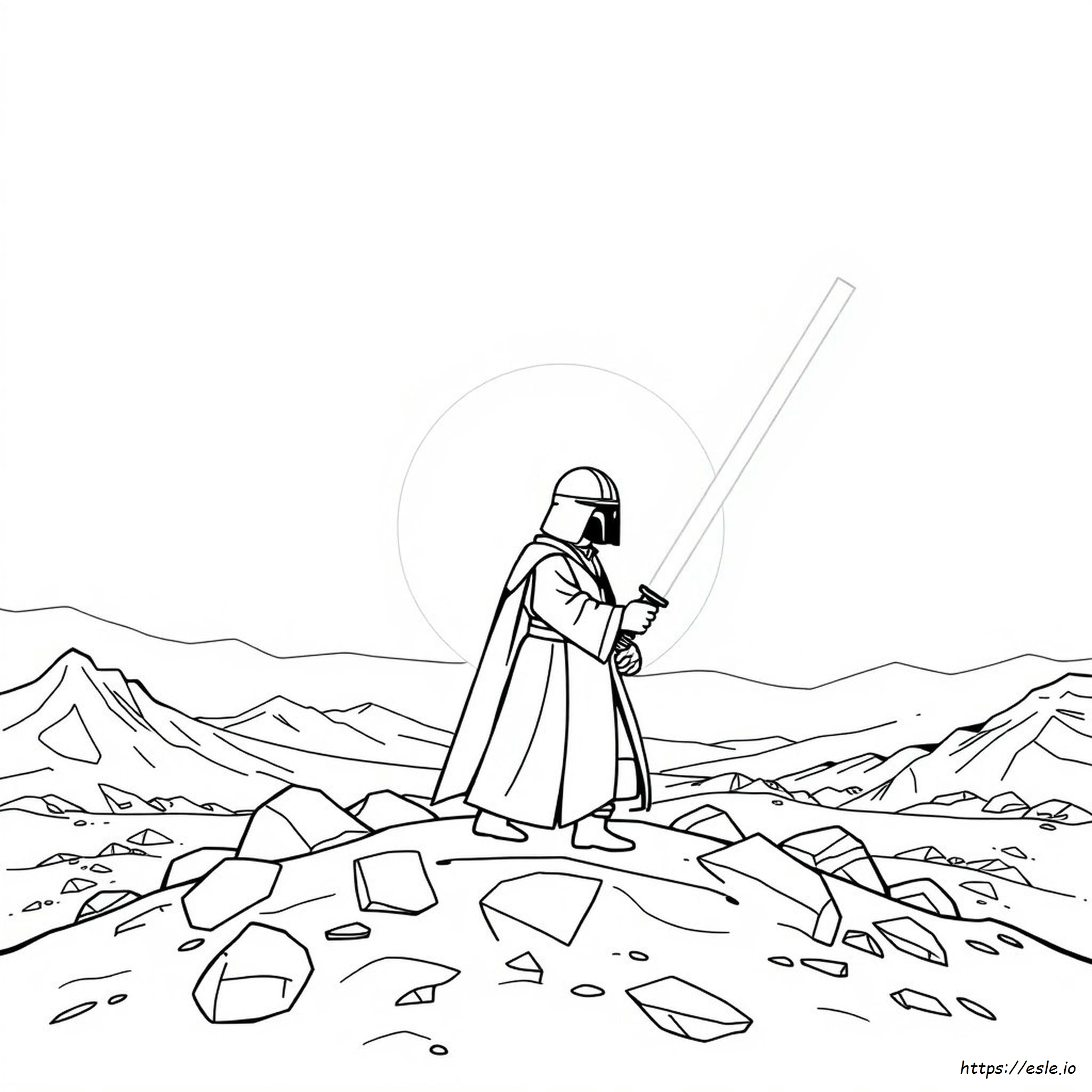 Printable Lightsaber Coloring Page - Free Star Wars Print