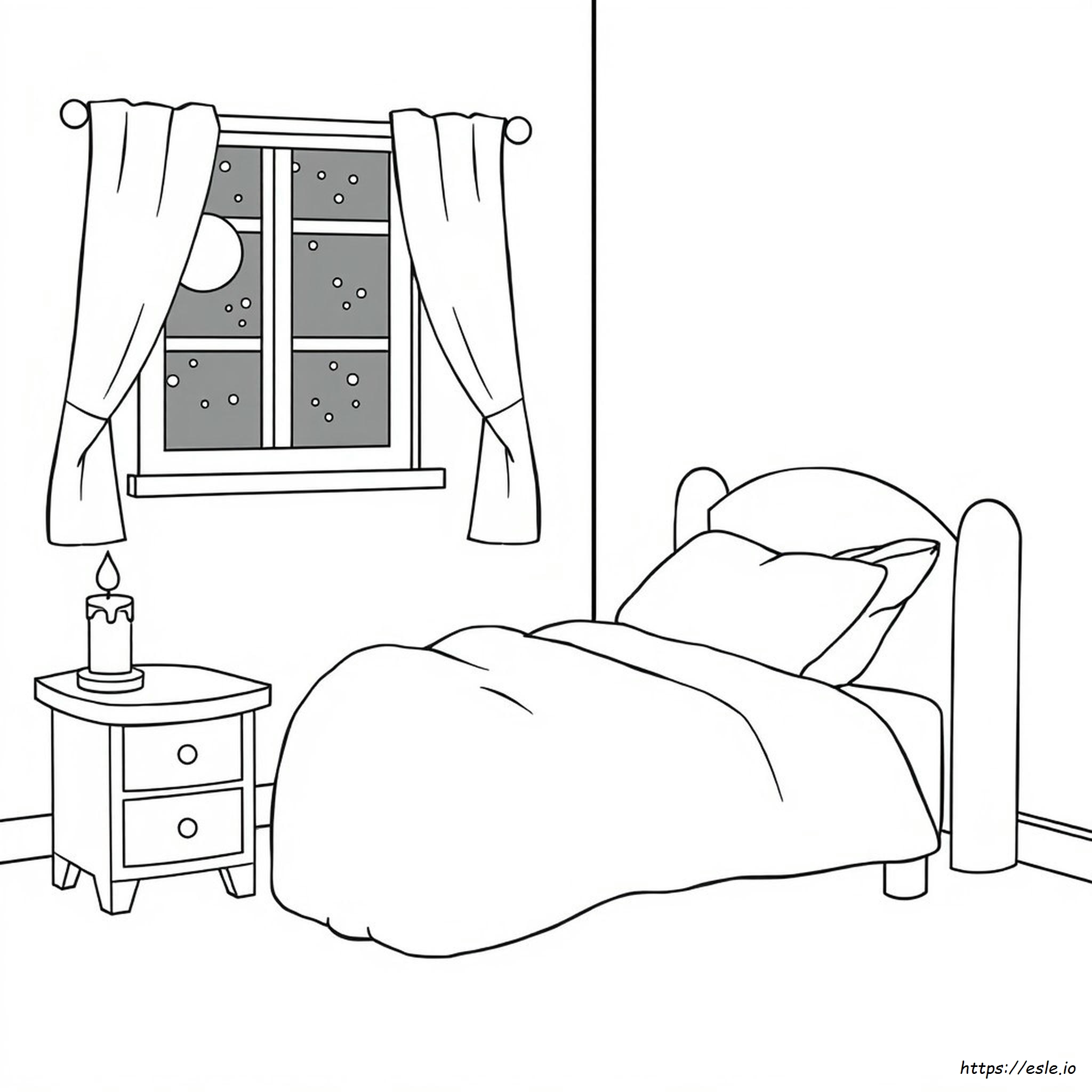Schlafzimmer Ausmalbild