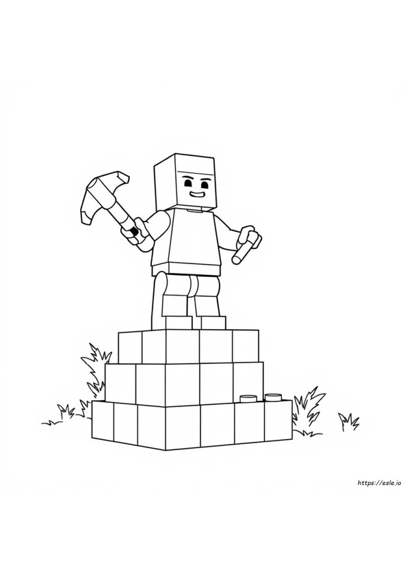 Lego Minecraft De Colorat