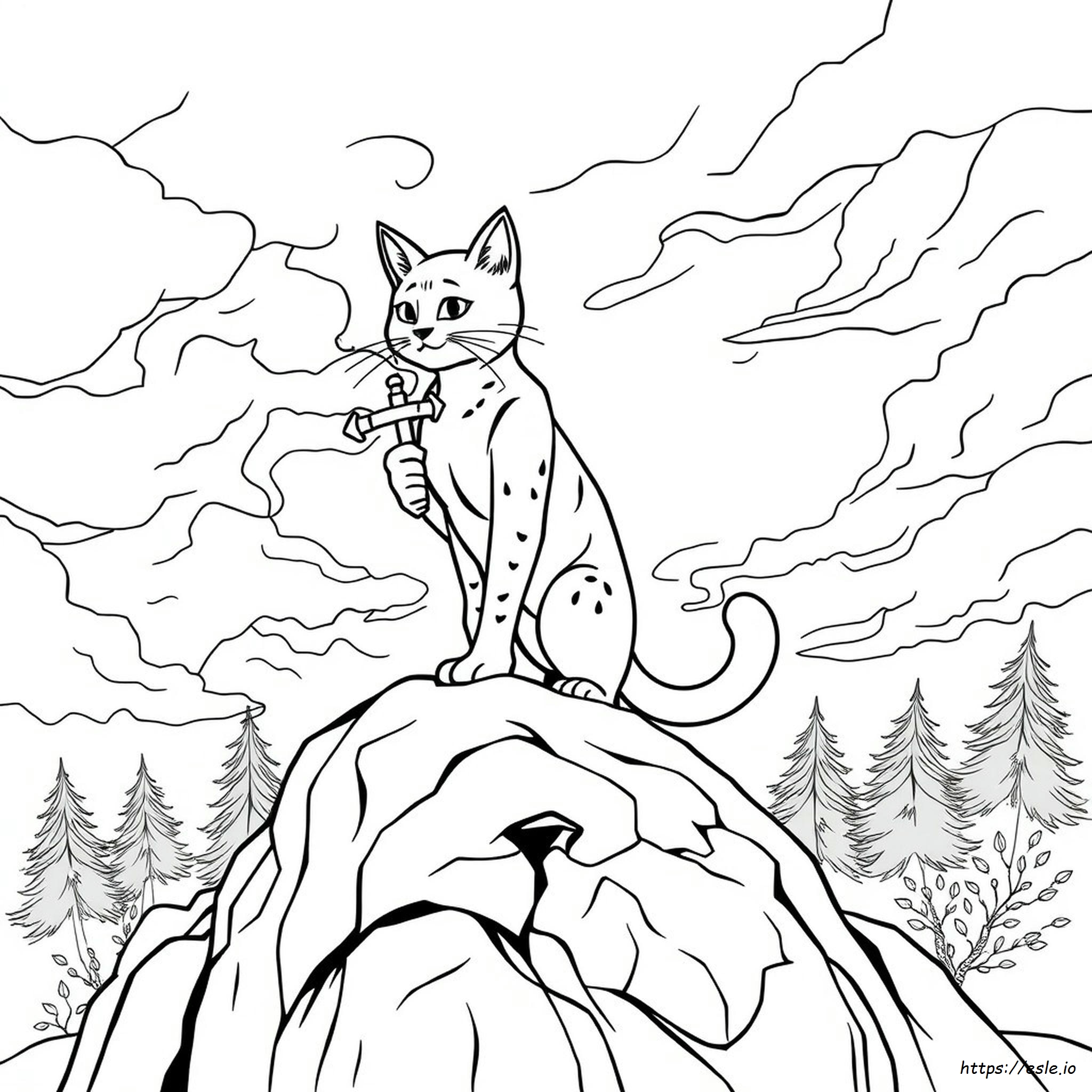 Realistic Warrior Cat Coloring Pages