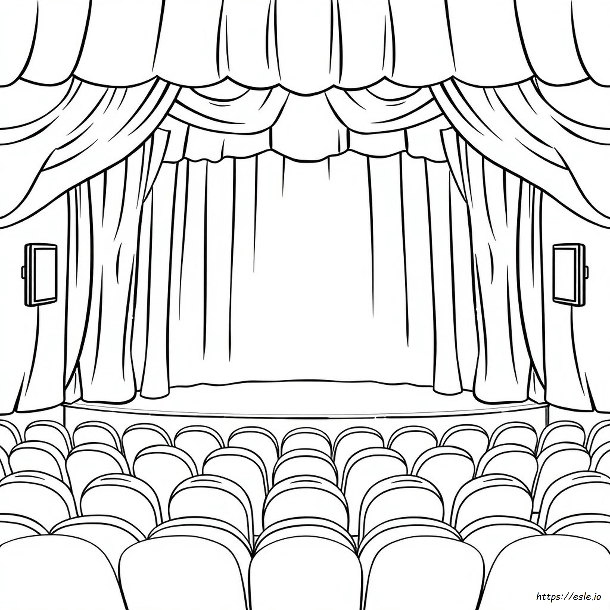Printable Theatre Coloring Pages