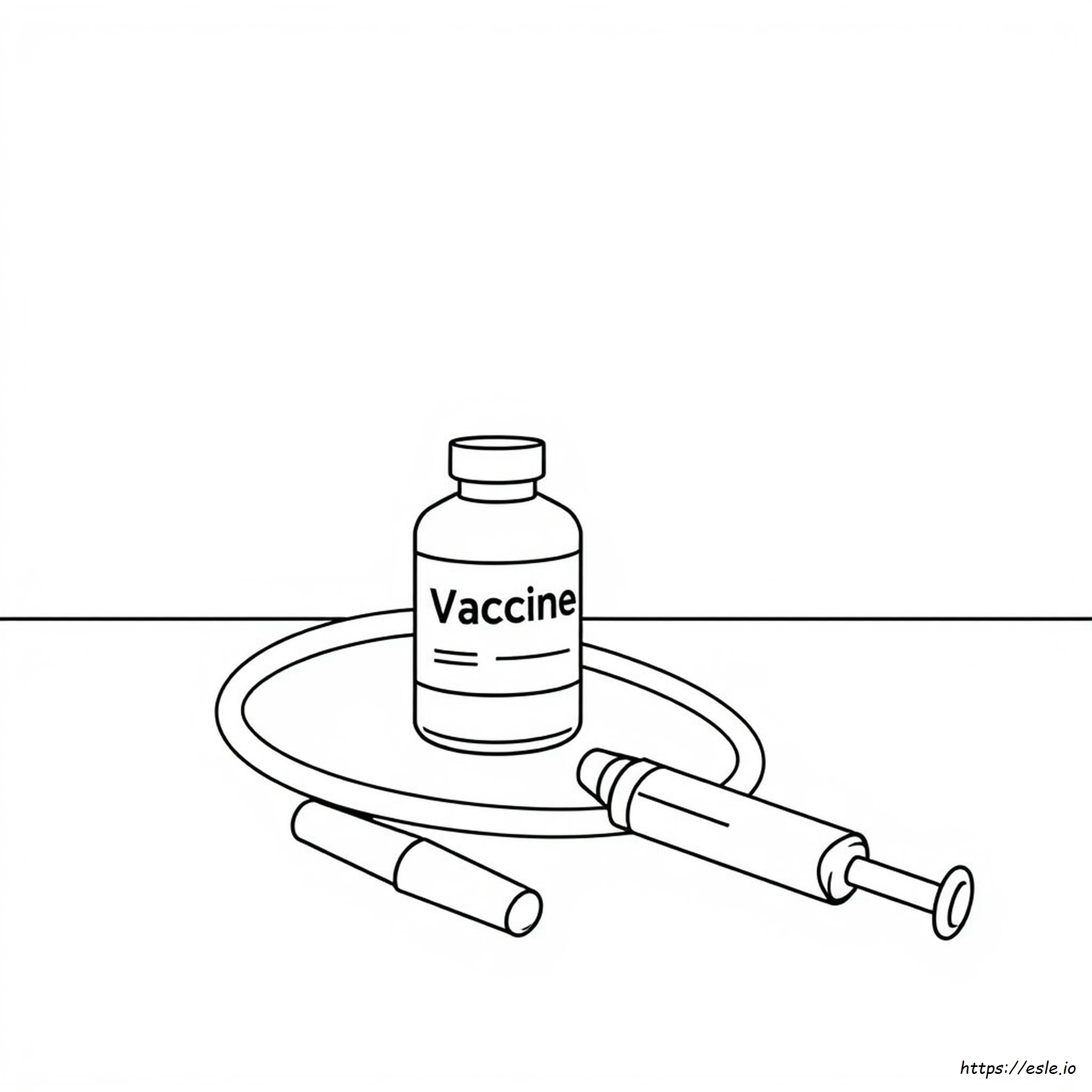 Vaccine Coloring Page