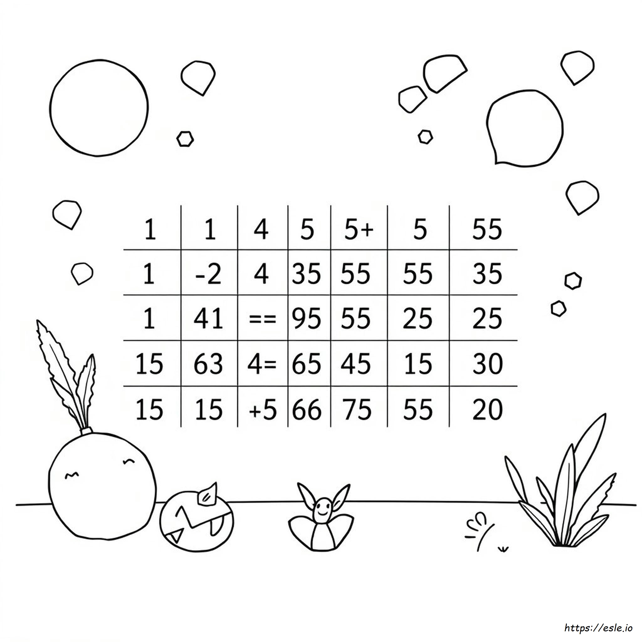Tabelle Moltiplicazione Da Colorare Gratis E Stampare