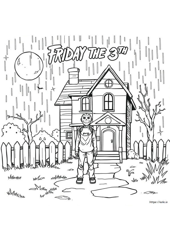Friday The 13Th Coloring