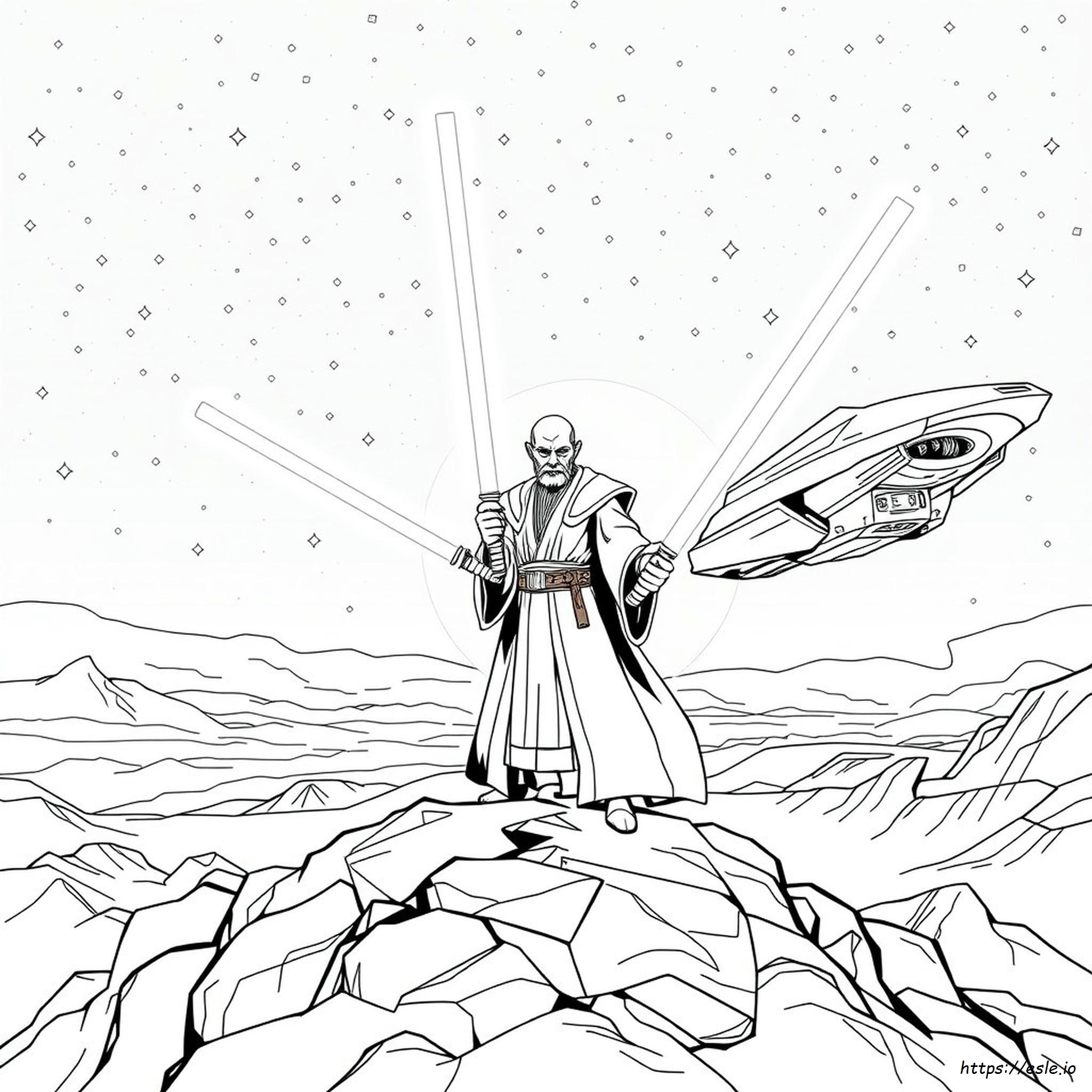 Gambar Mewarnai Count Dooku - Star Wars
