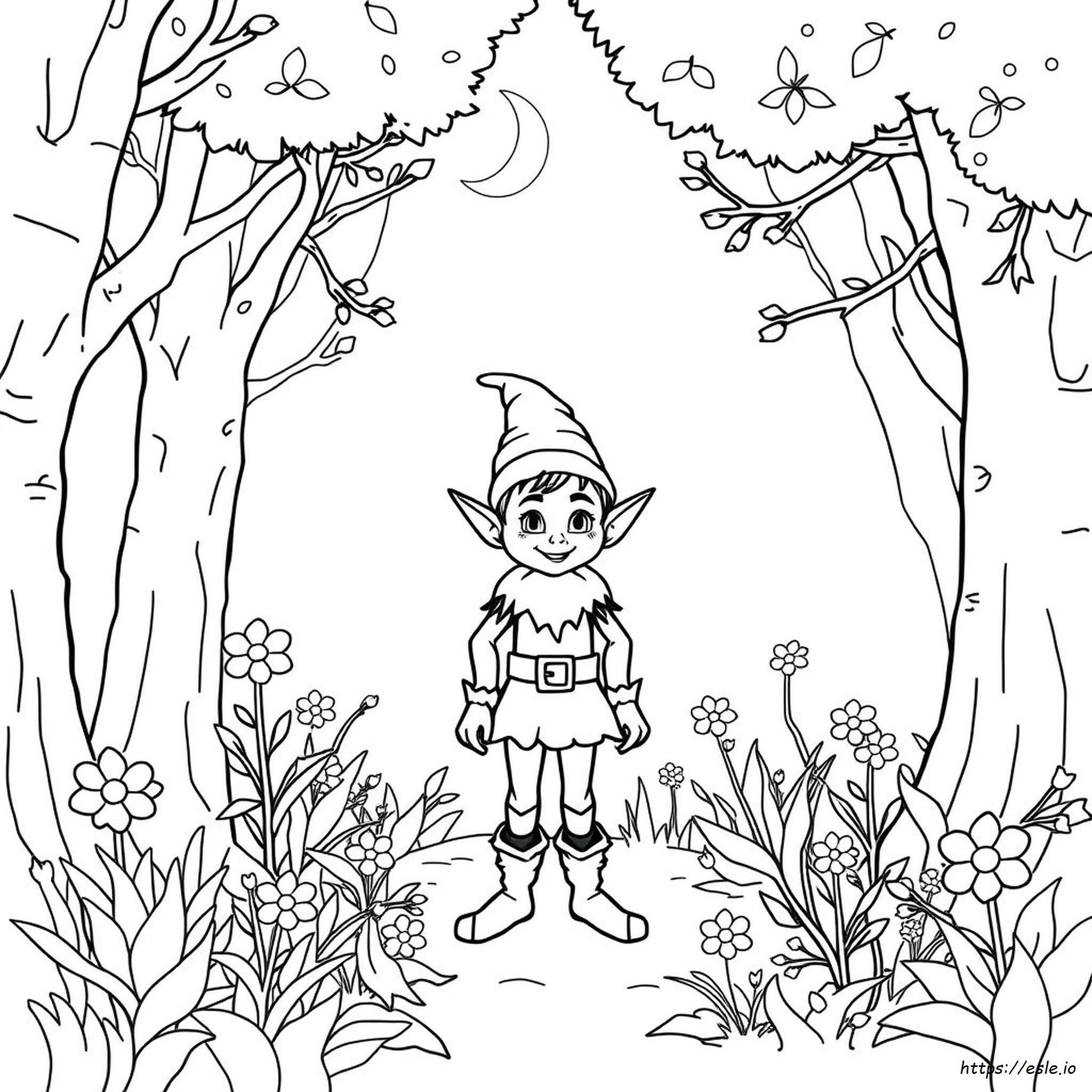 Elf Coloring Pages Printable