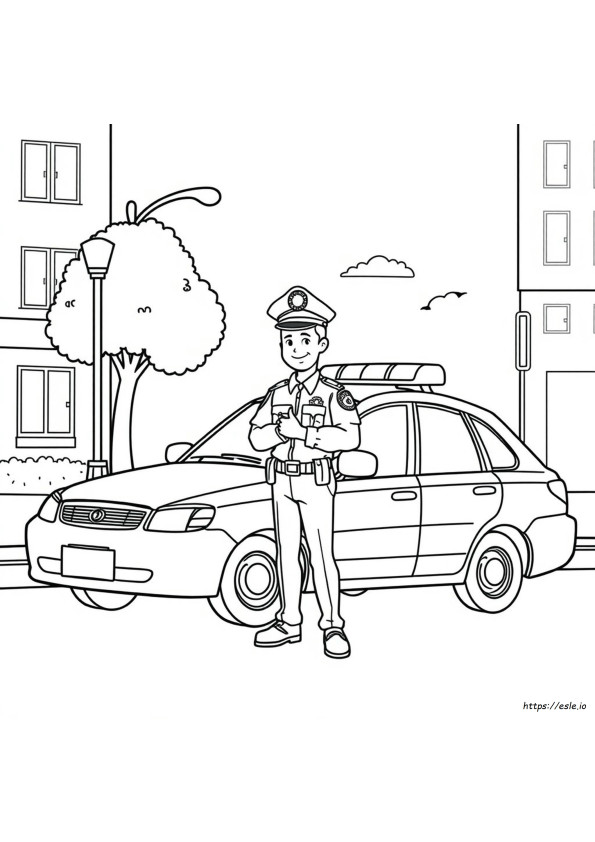 Coloring Pages For Police Officers