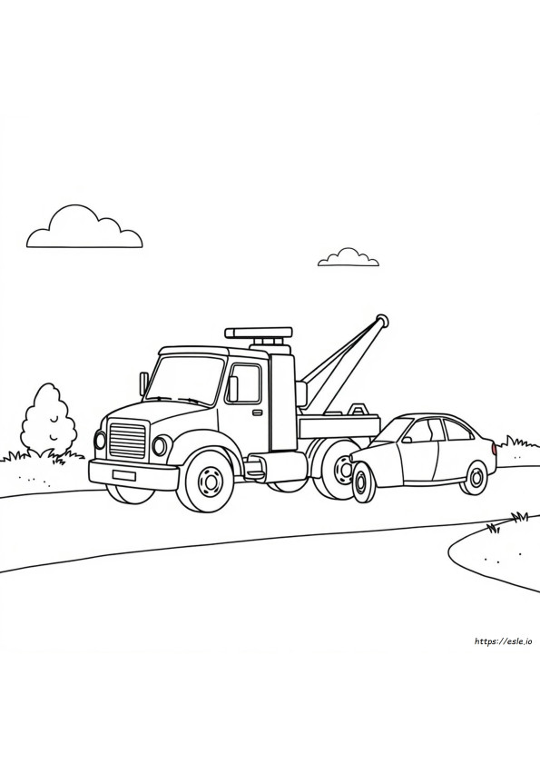 Tow Truck Coloring Pages To Print
