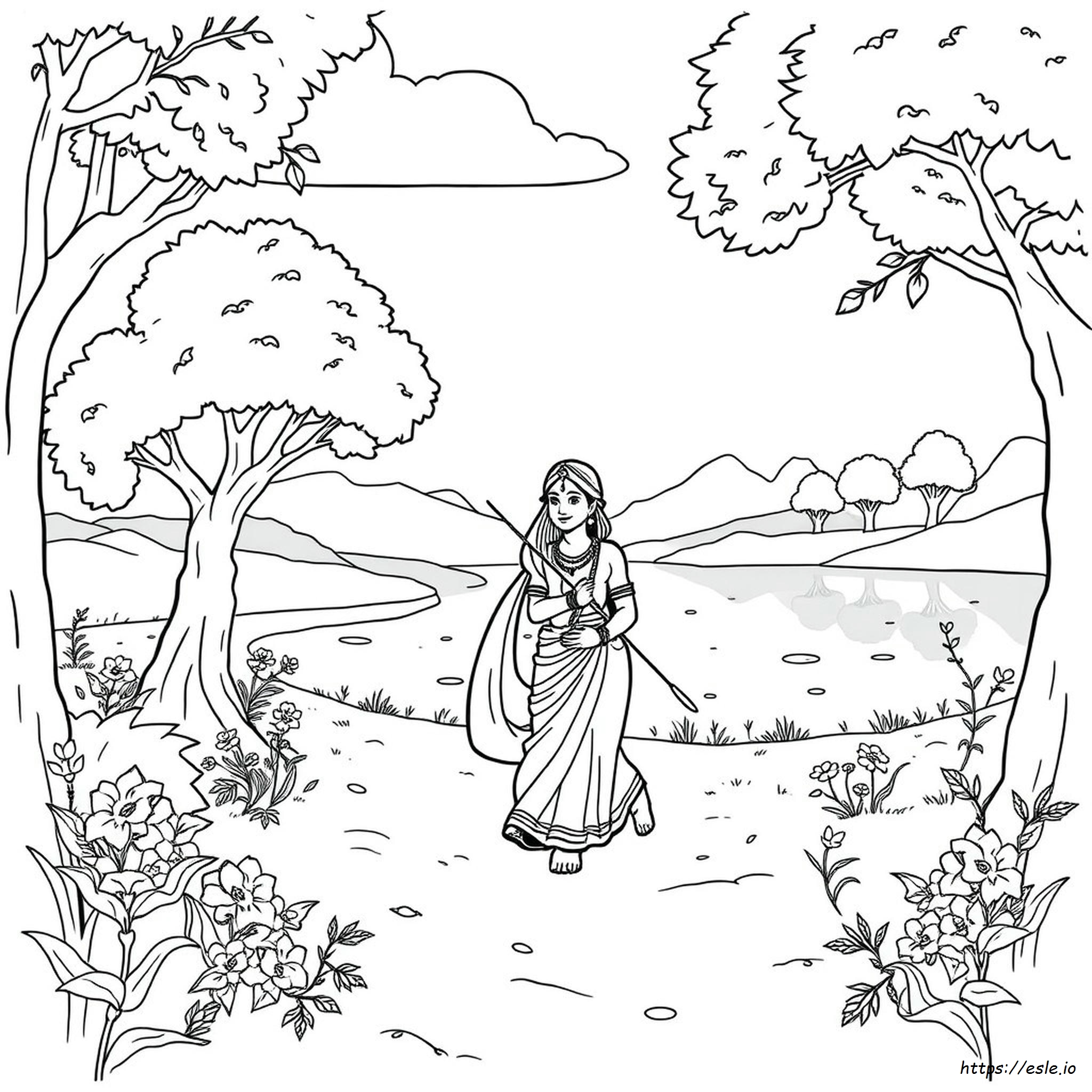 Rama Sita Gambar Mewarnai - PDF Gratis untuk Dicetak