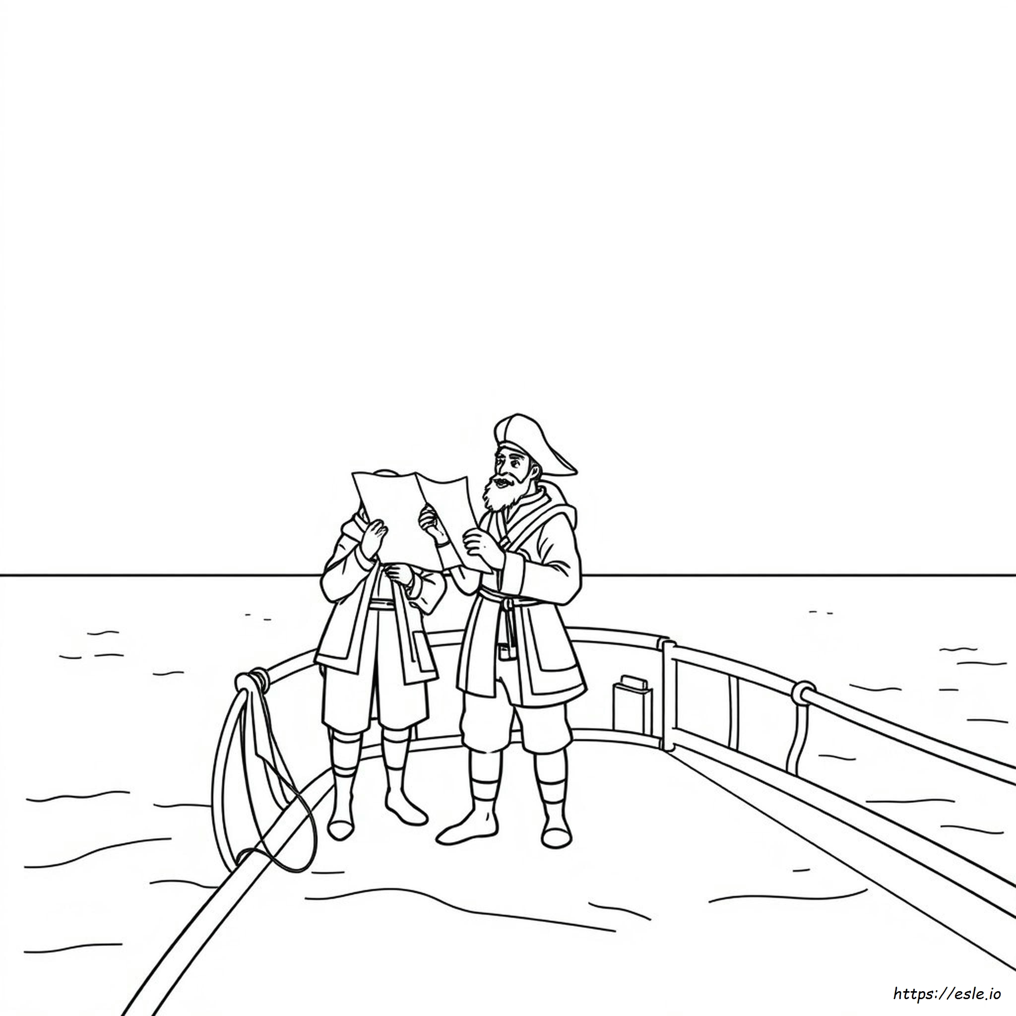 European Explorers Coloring Pages
