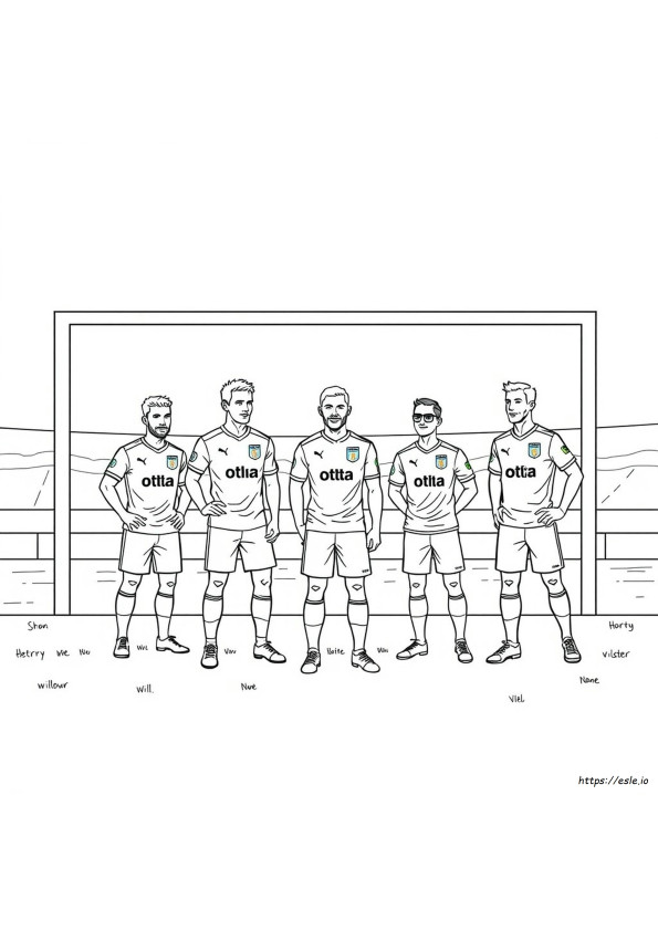 Aston Villa Colouring Pages