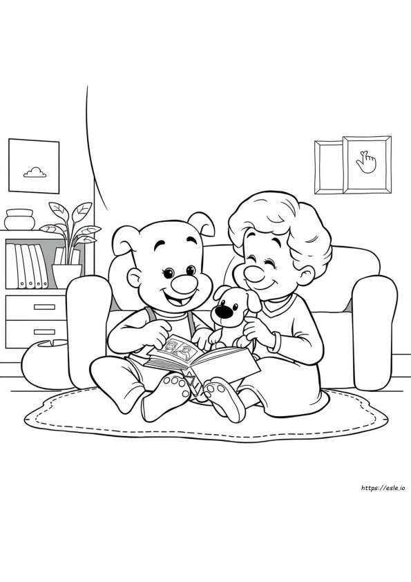 Bluey Grannies Coloring Pages