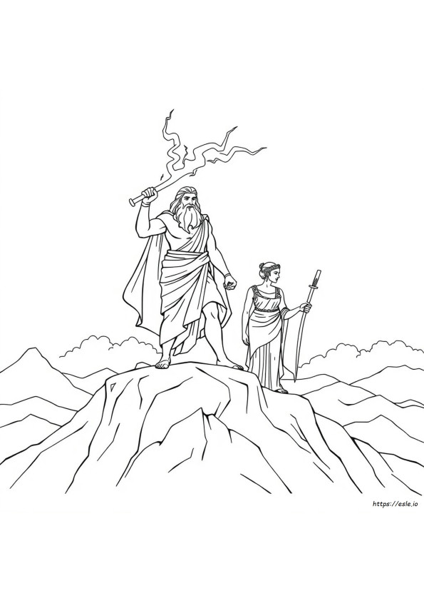 Pagini De Colorat Cu Mitologia Greacă Pentru Copii