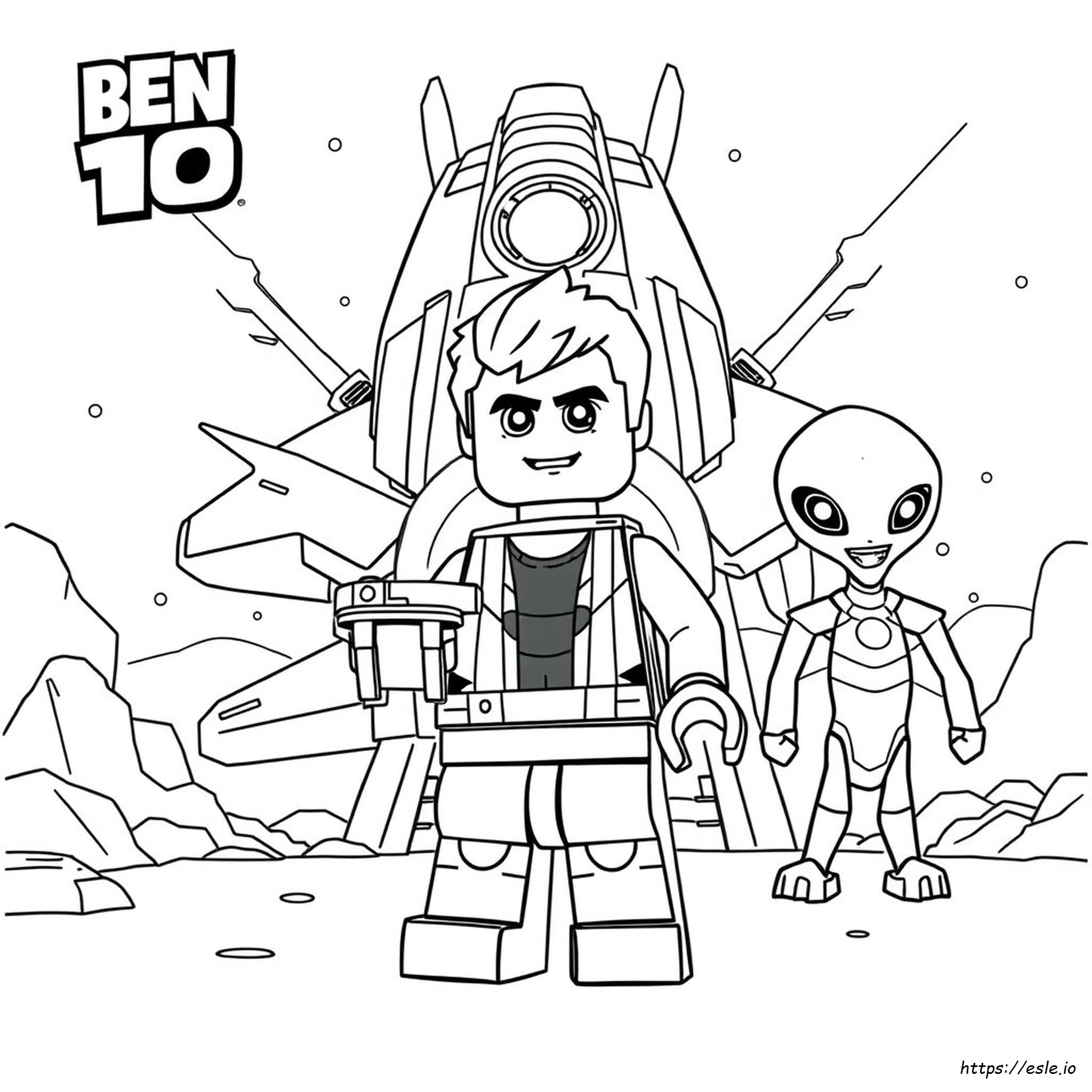 Lego Ben 10 Coloring Page