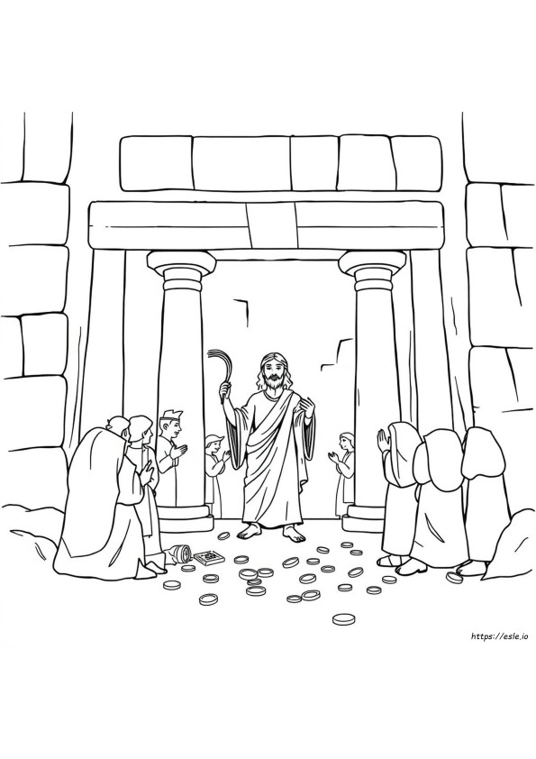 Jesus Reinigt Den Tempel Ausmalbilder