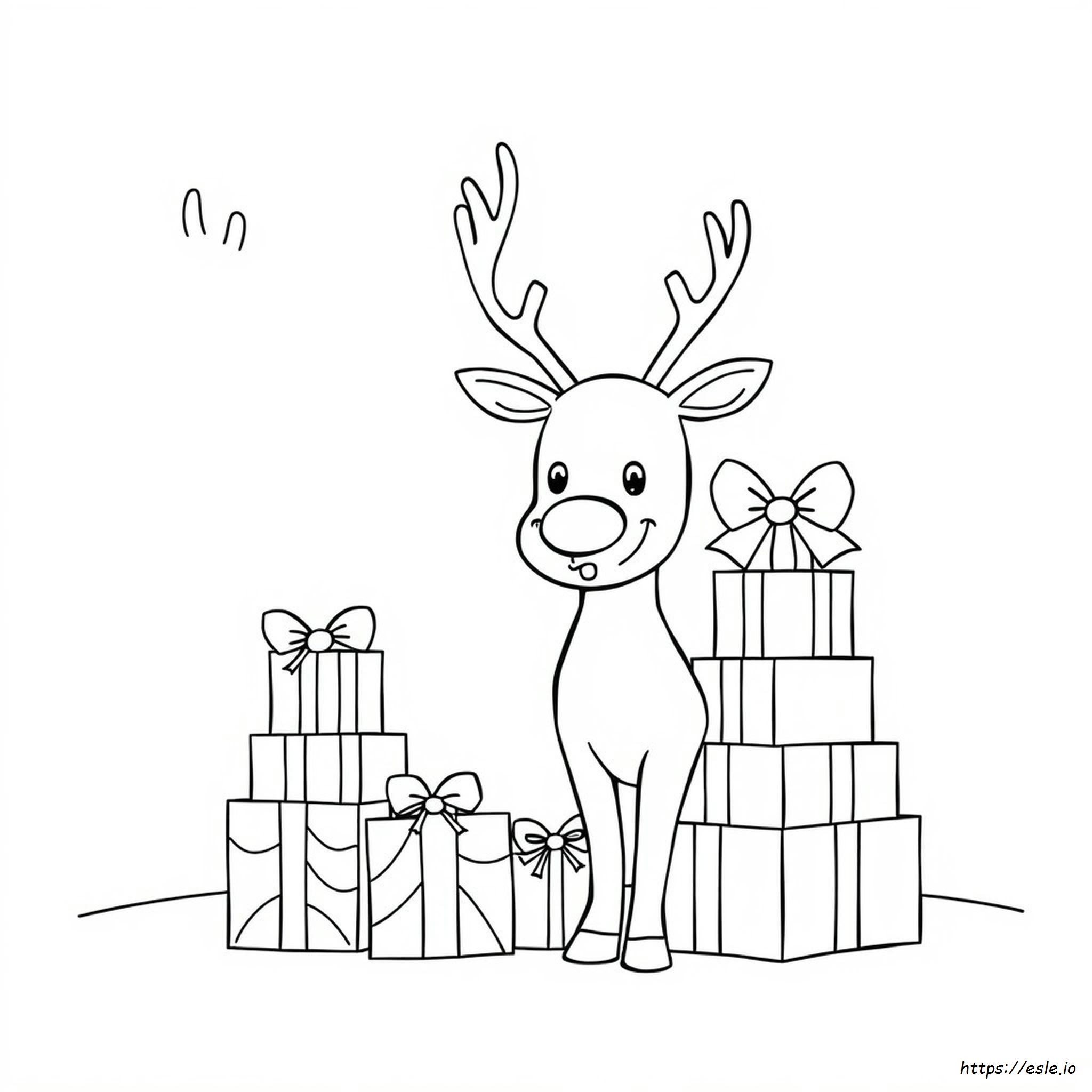 Funny Reindeer Coloring Pages - Free Printable PDF for Kids