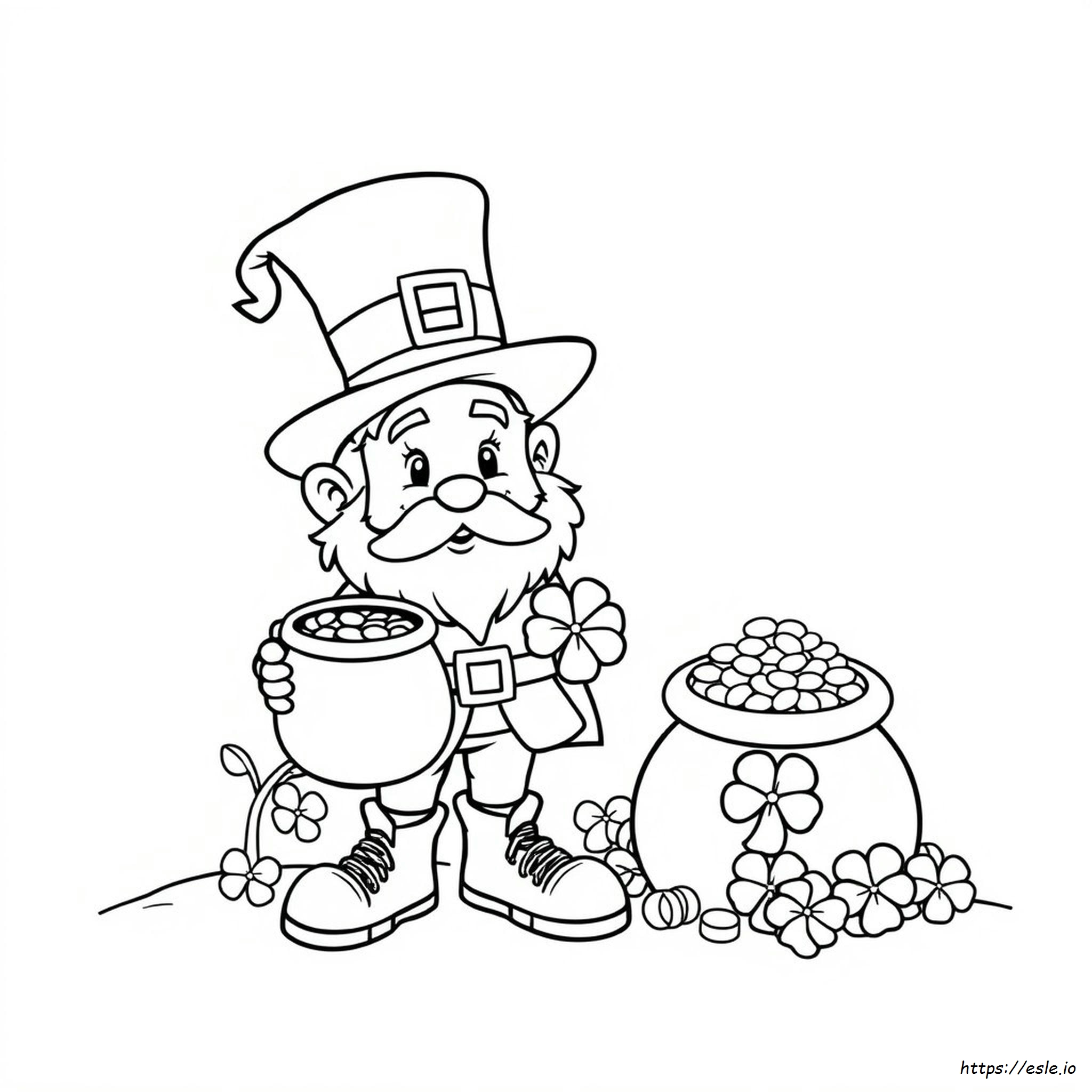 Lucky Charms Leprechaun Coloring Page