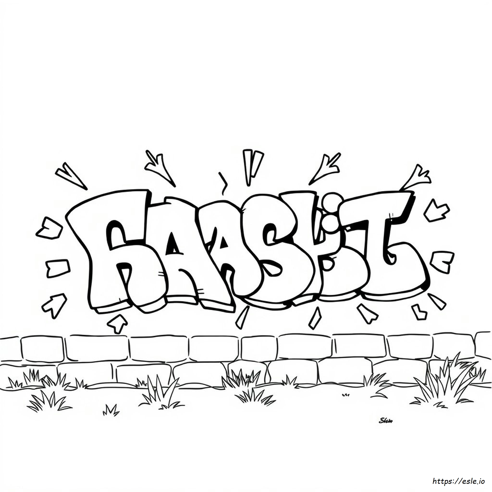 Coloring Pages Of Graffiti Letters