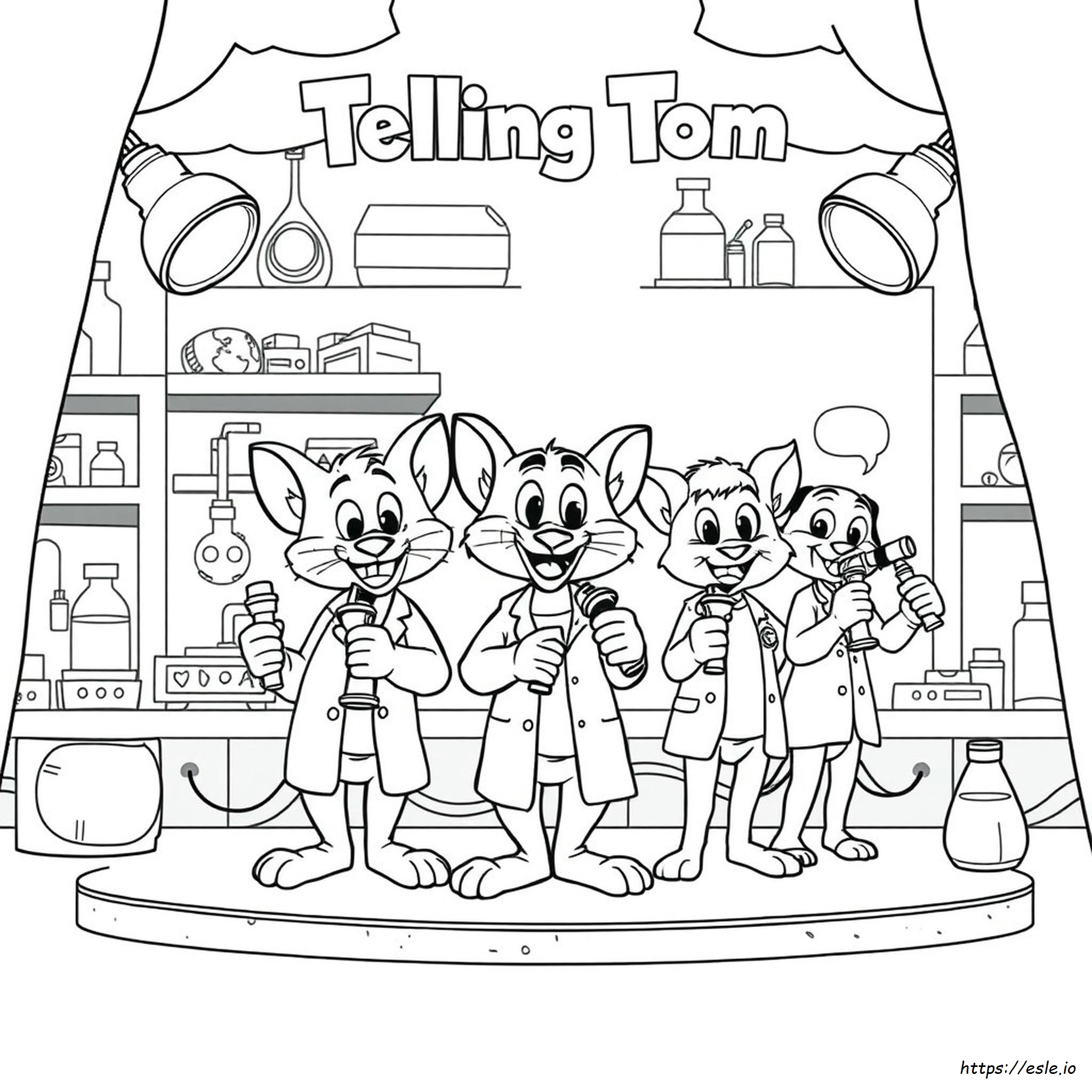 Talking Tom Heroes Coloring Pages