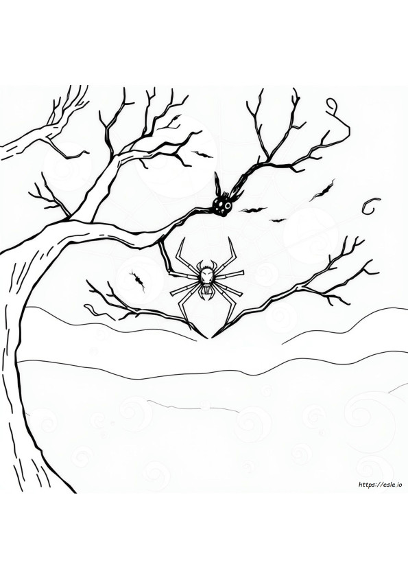 Free Printable Halloween Spider Coloring Pages