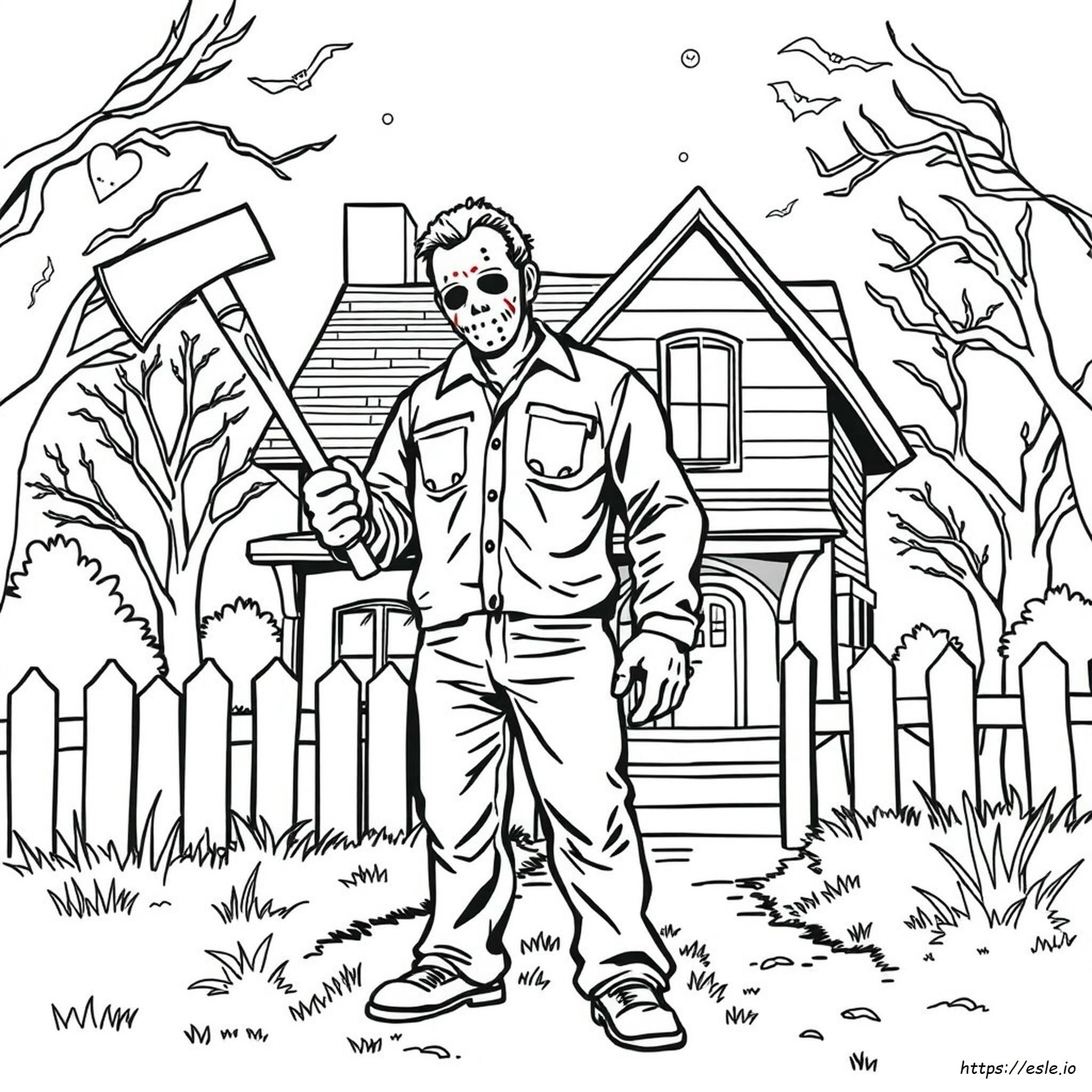 Printable Leatherface Coloring Pages