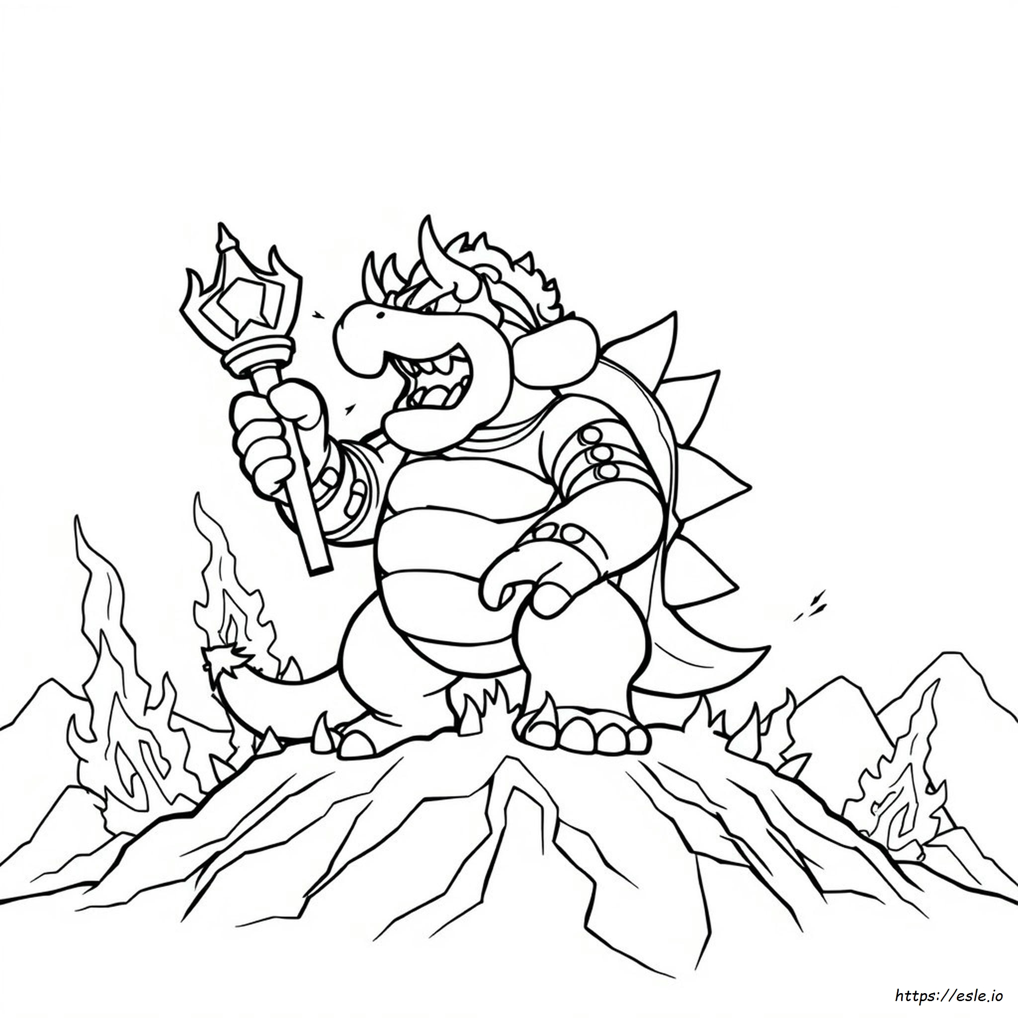 Coloring Pages Of Bowser - Free Printable PDF