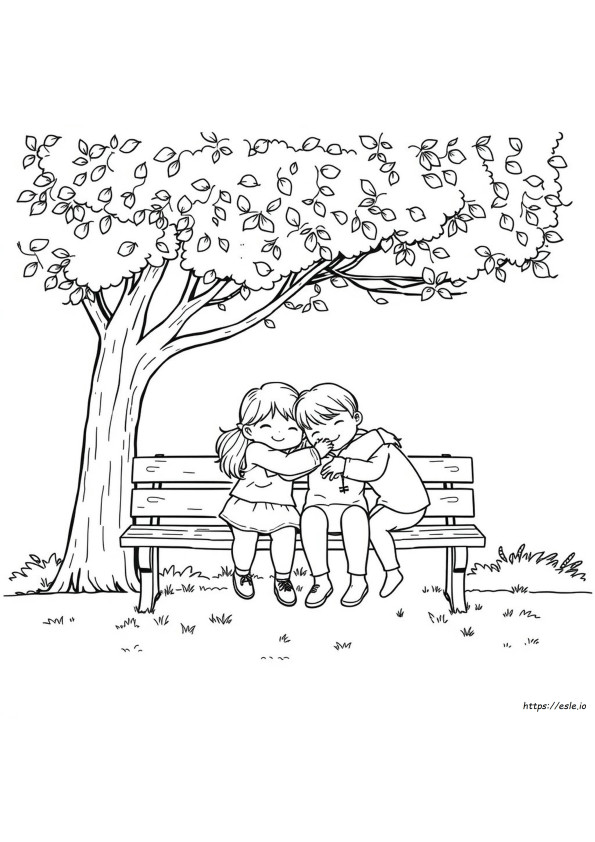 Huggy Coloring