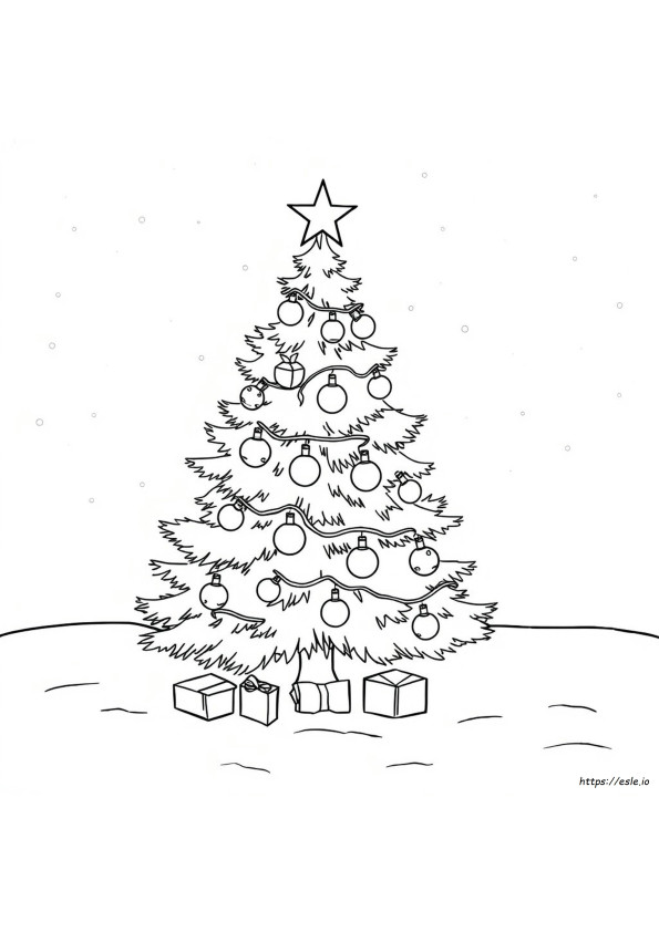 Coloriage Gratuit À Imprimer Des Lumières De Noël