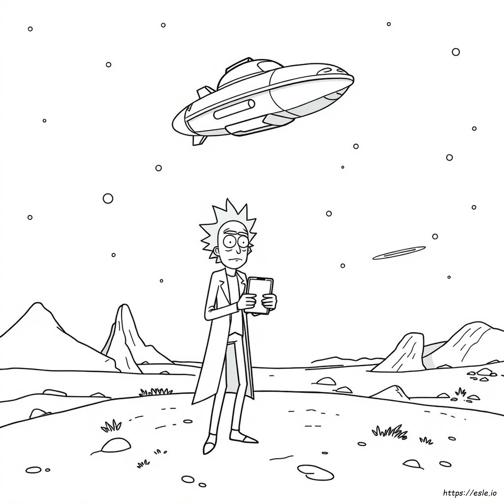 Rick And Morty Colouring Page - Free Printable