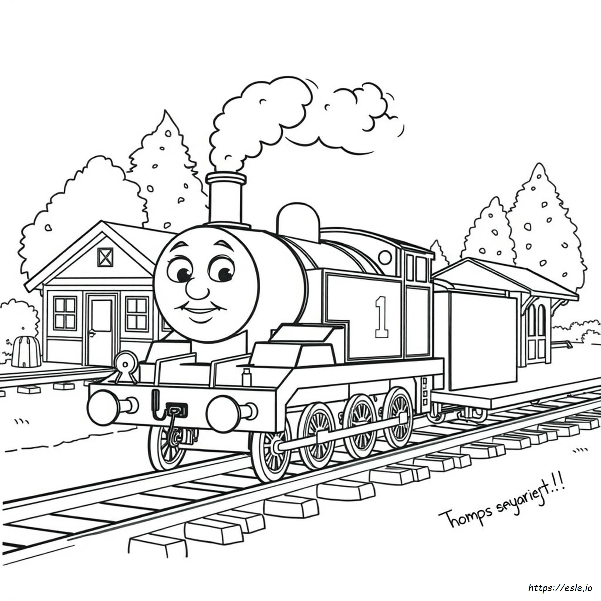 Thomas El Tren Para Colorear E Imprimir