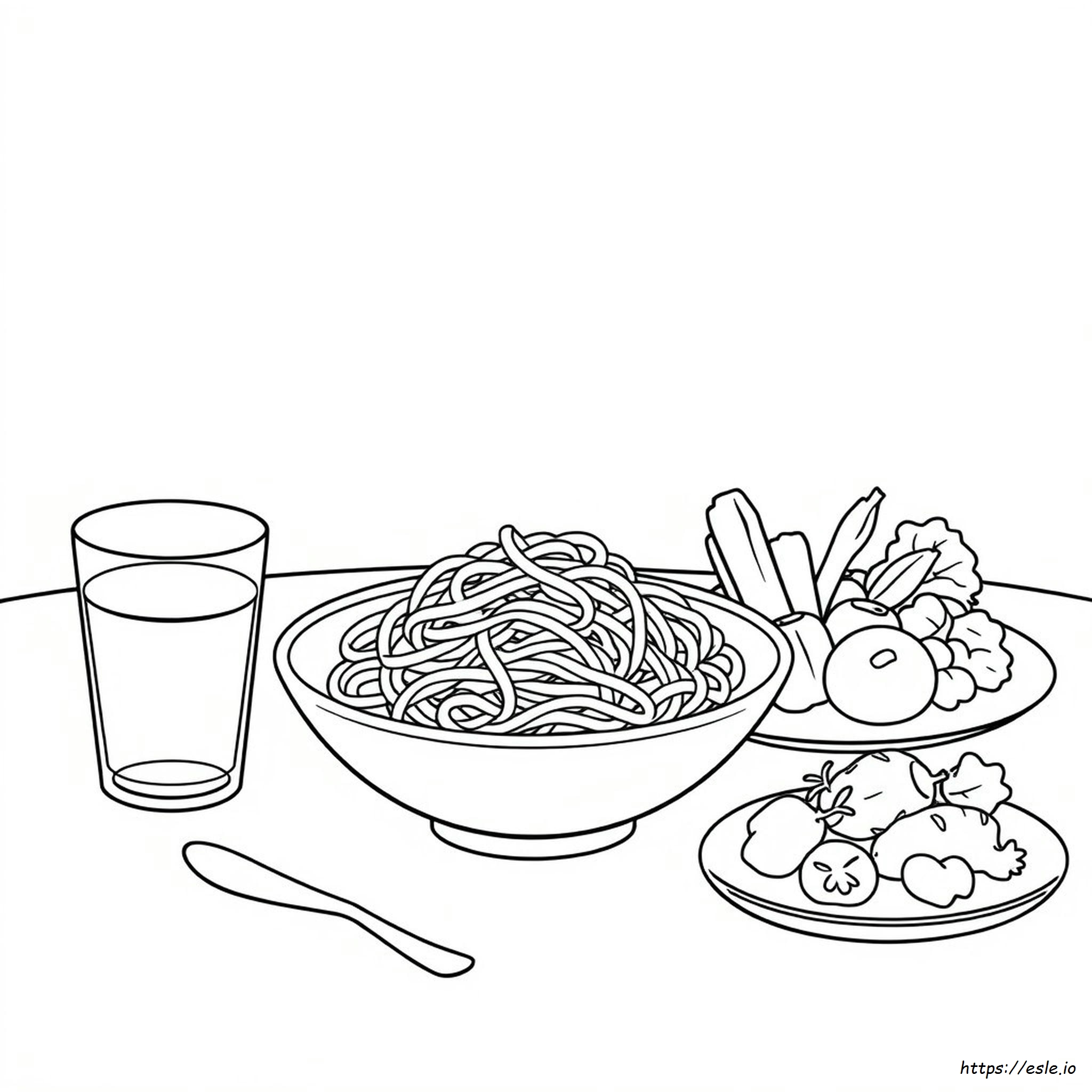 Coloring Pictures Of Food - Free Printable Coloring Page