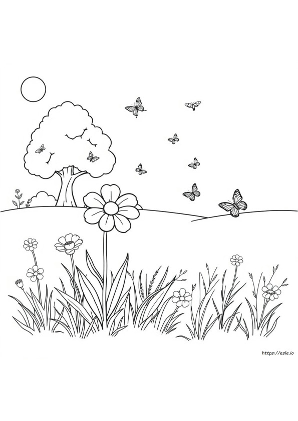 Nature Coloring Pages For Preschoolers