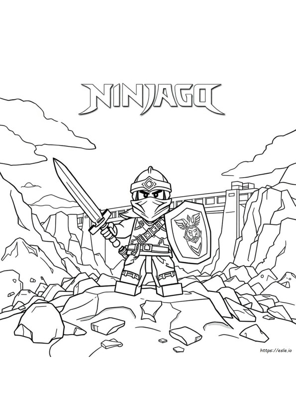 Goldener Lloyd Ninjago Ausmalbilder