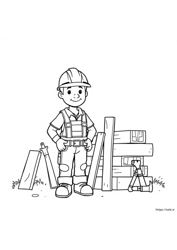 Coloriage Casque De Chantier