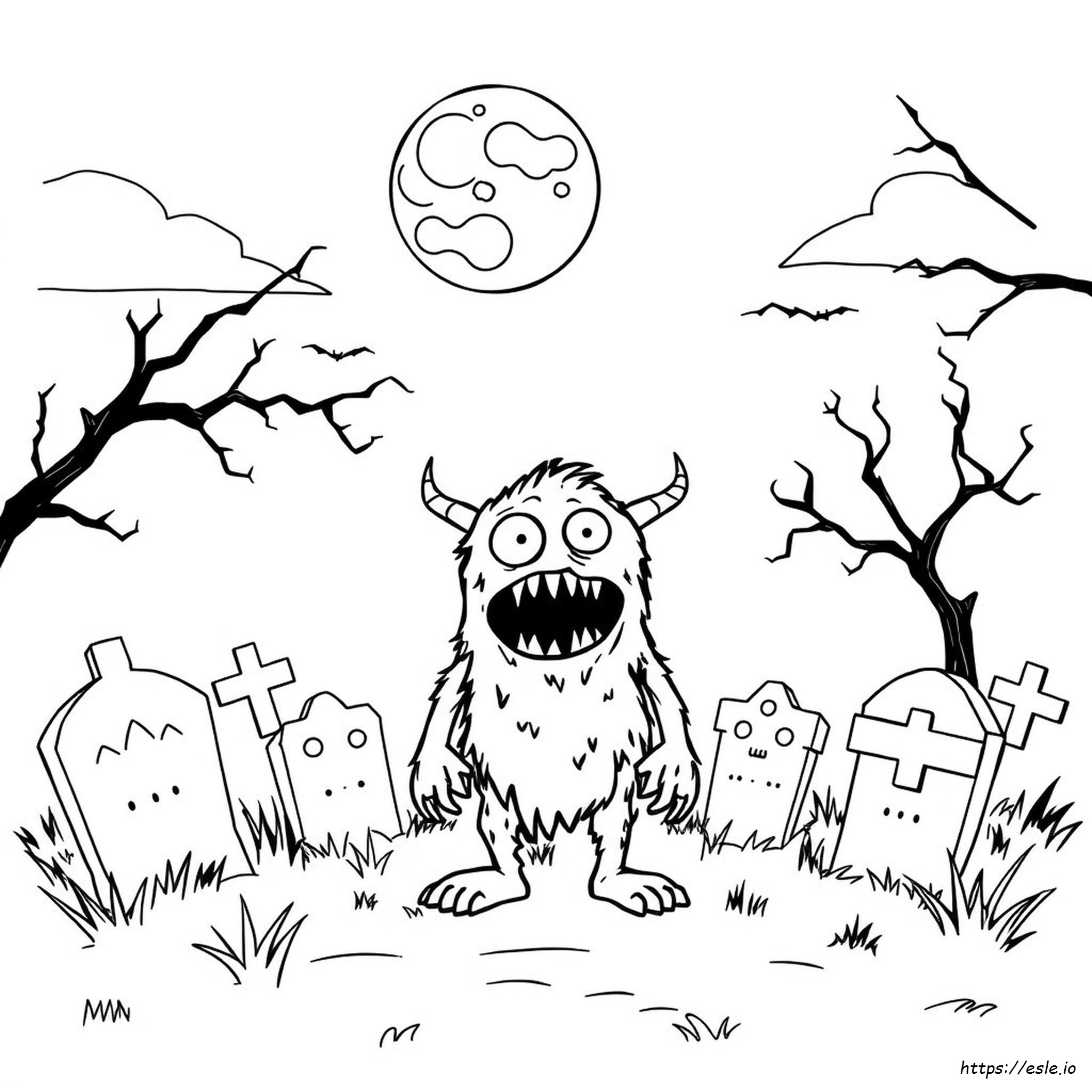 Mewarnai Monster Gambar untuk Anak