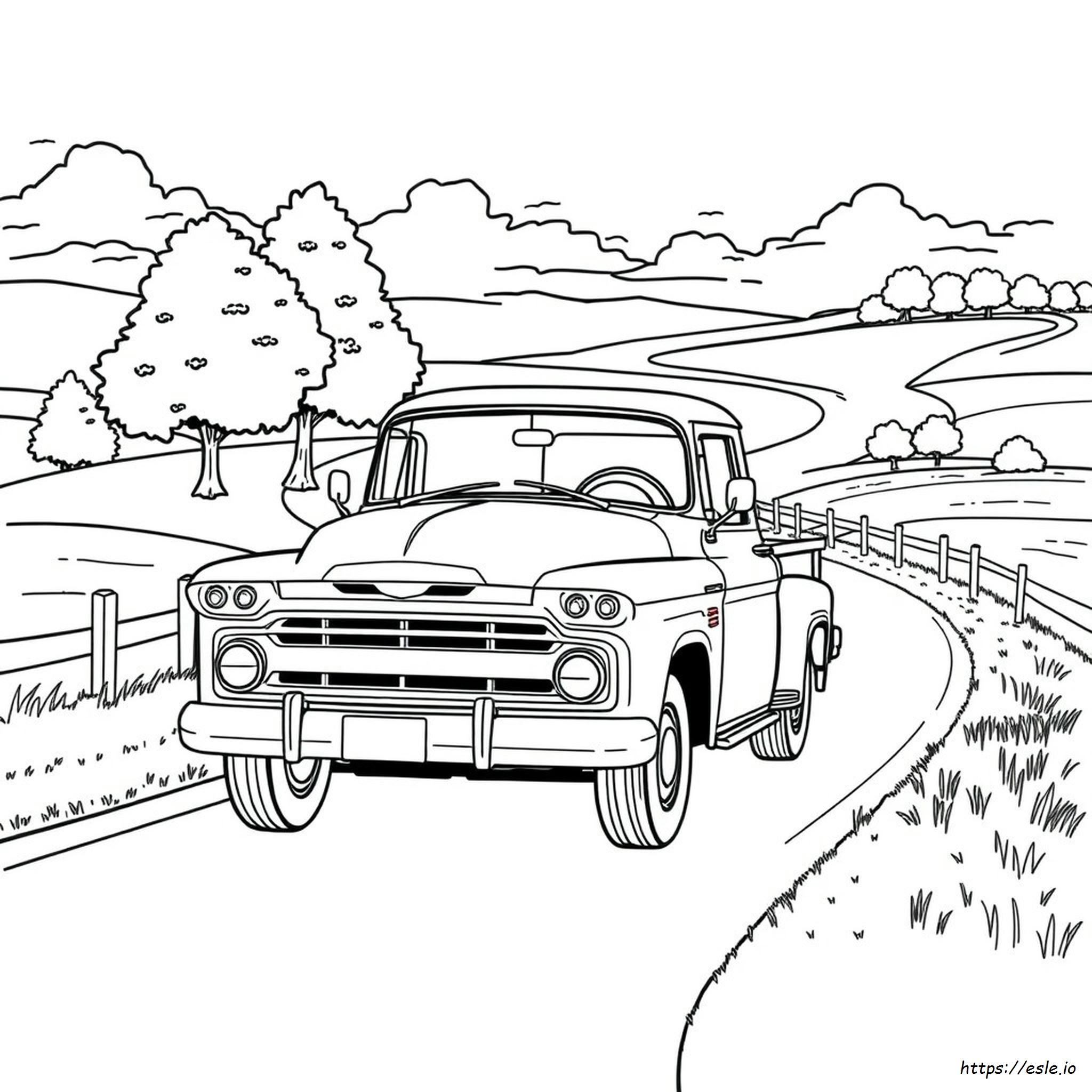 Old Chevy Truck Coloring Pages