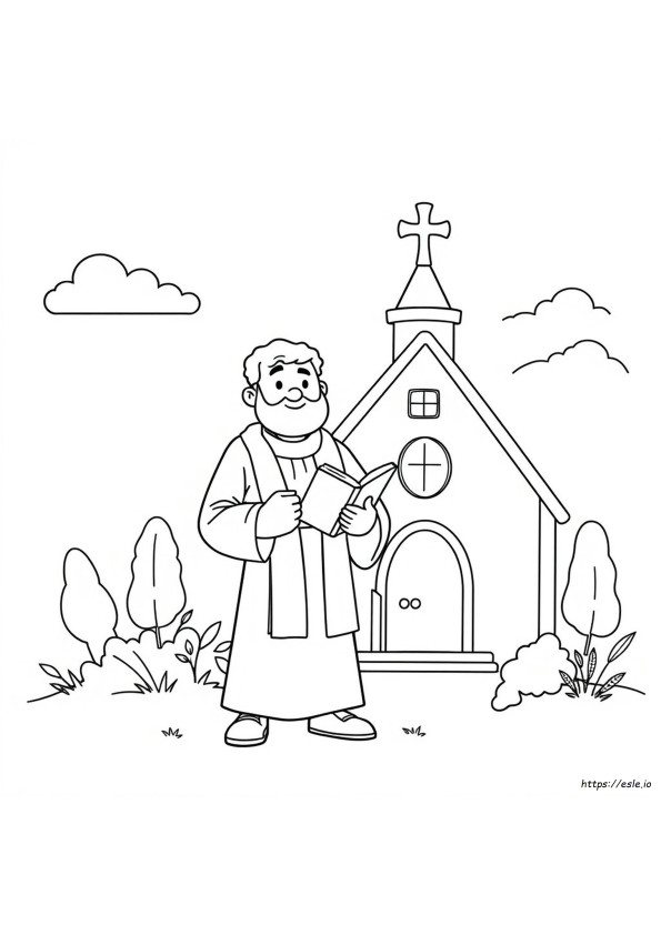 Pastor Coloring Sheet