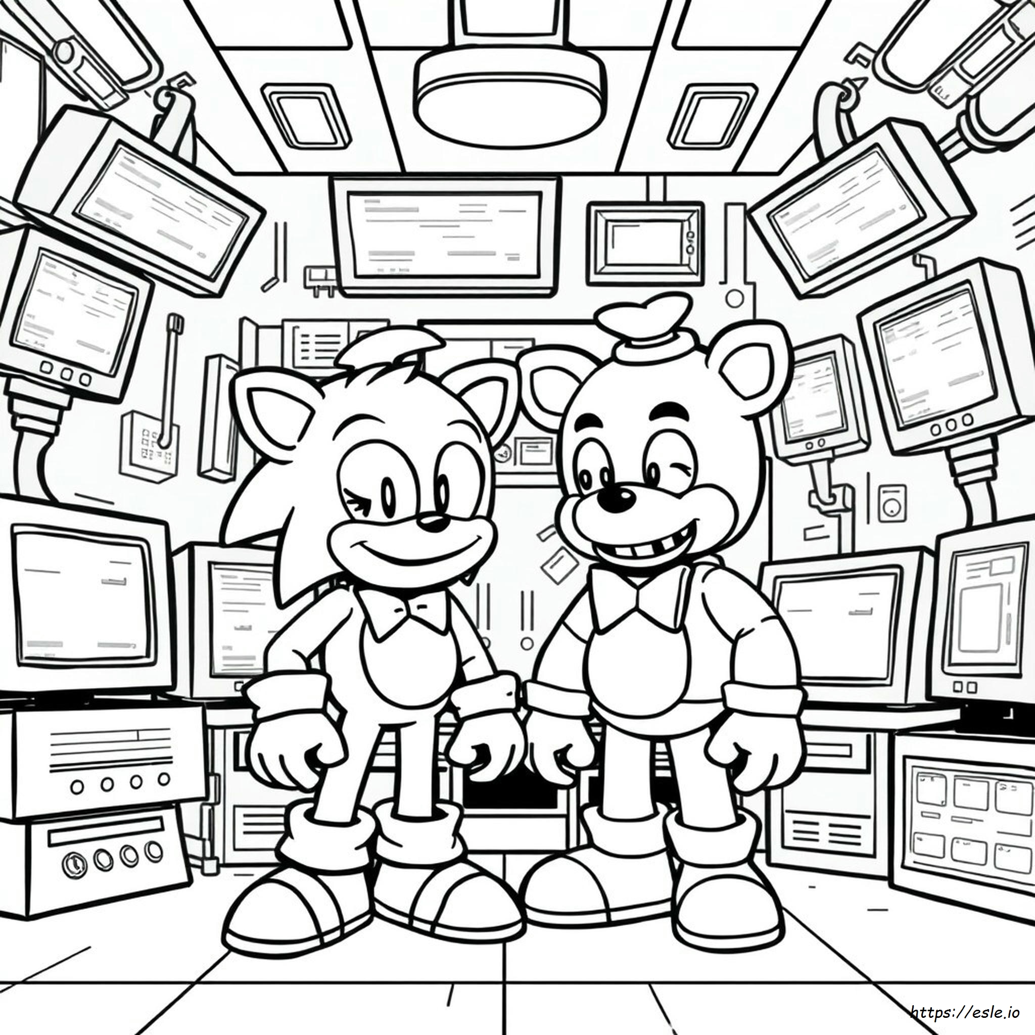 Sonic.Exe Fnf Coloring Pages