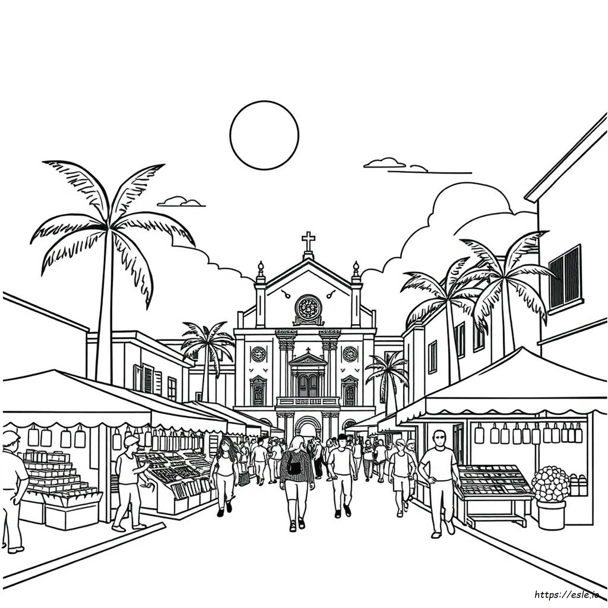 Latin America Coloring Page