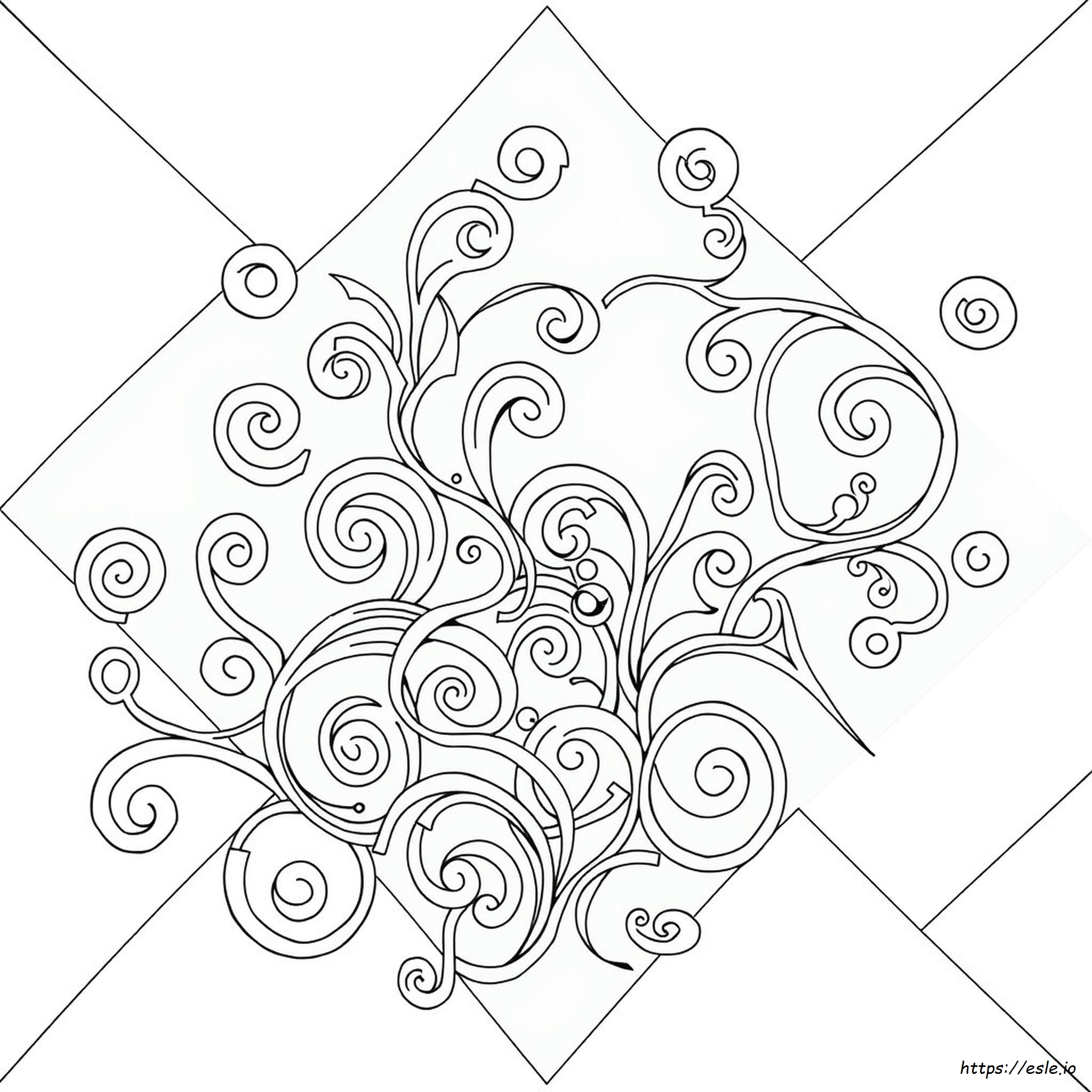 Zentangle Coloring Pages To Print - free printable